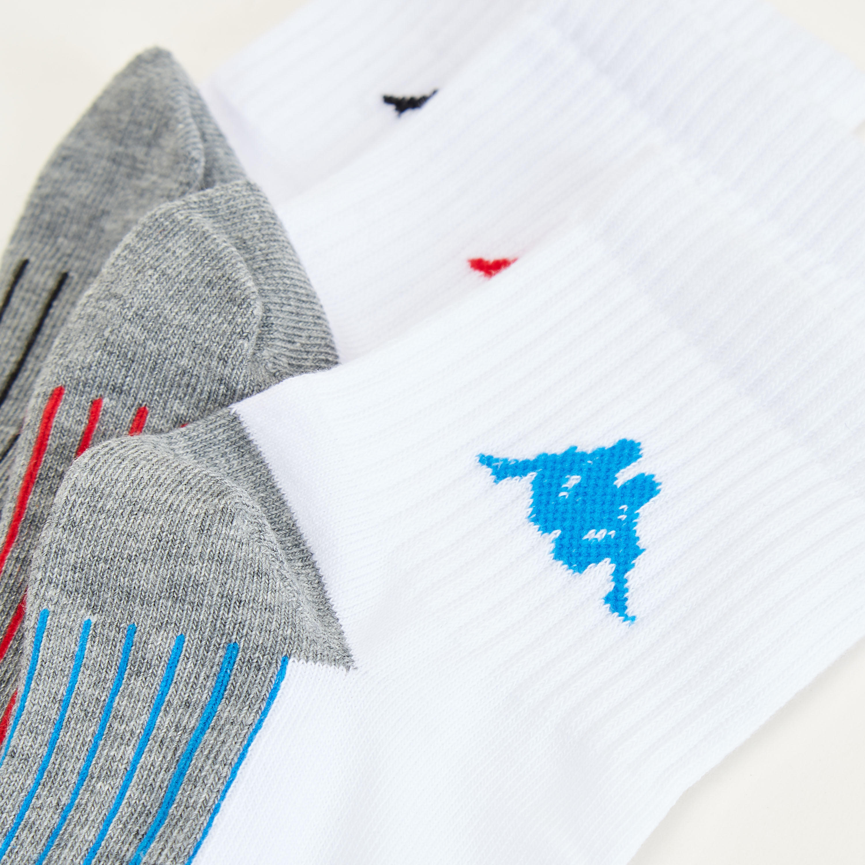 جوارب بطول الكاحل وبتفاصيل شعار من كابا - طقم من 3 أزواج-men-socks-image-3