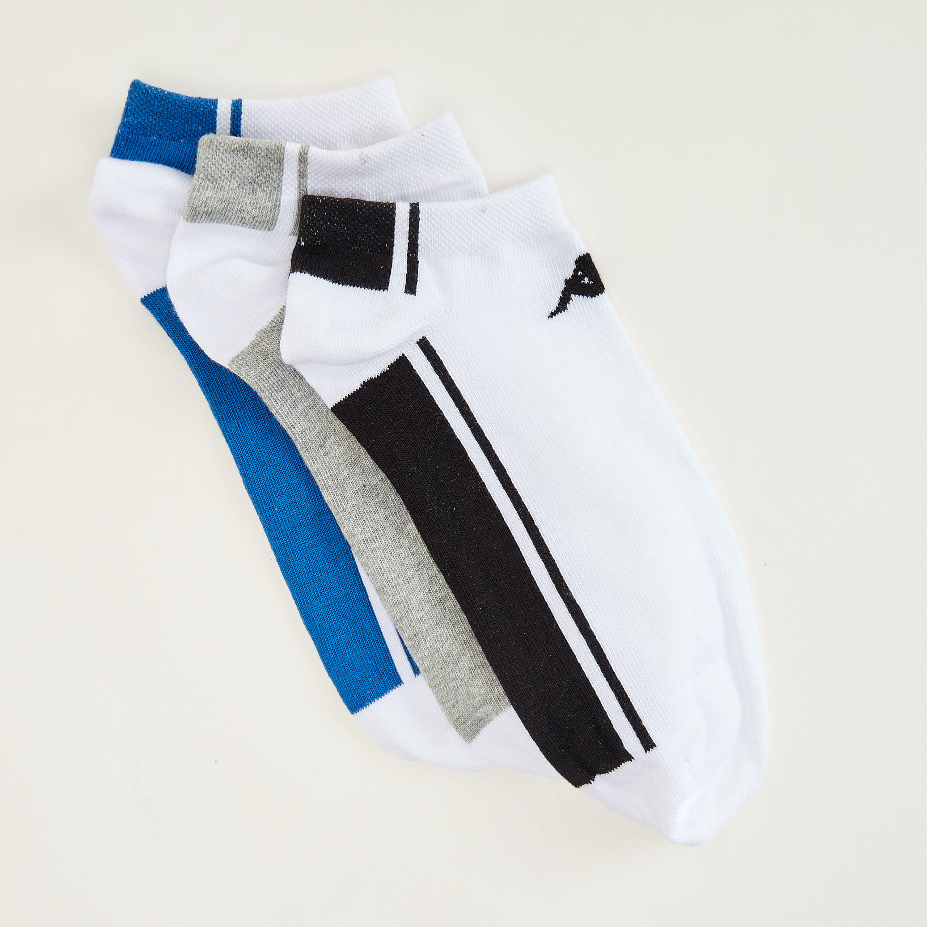 جوارب بطول الكاحل وبتفاصيل شعار من كابا - طقم من 3 أزواج-men-socks-image-2