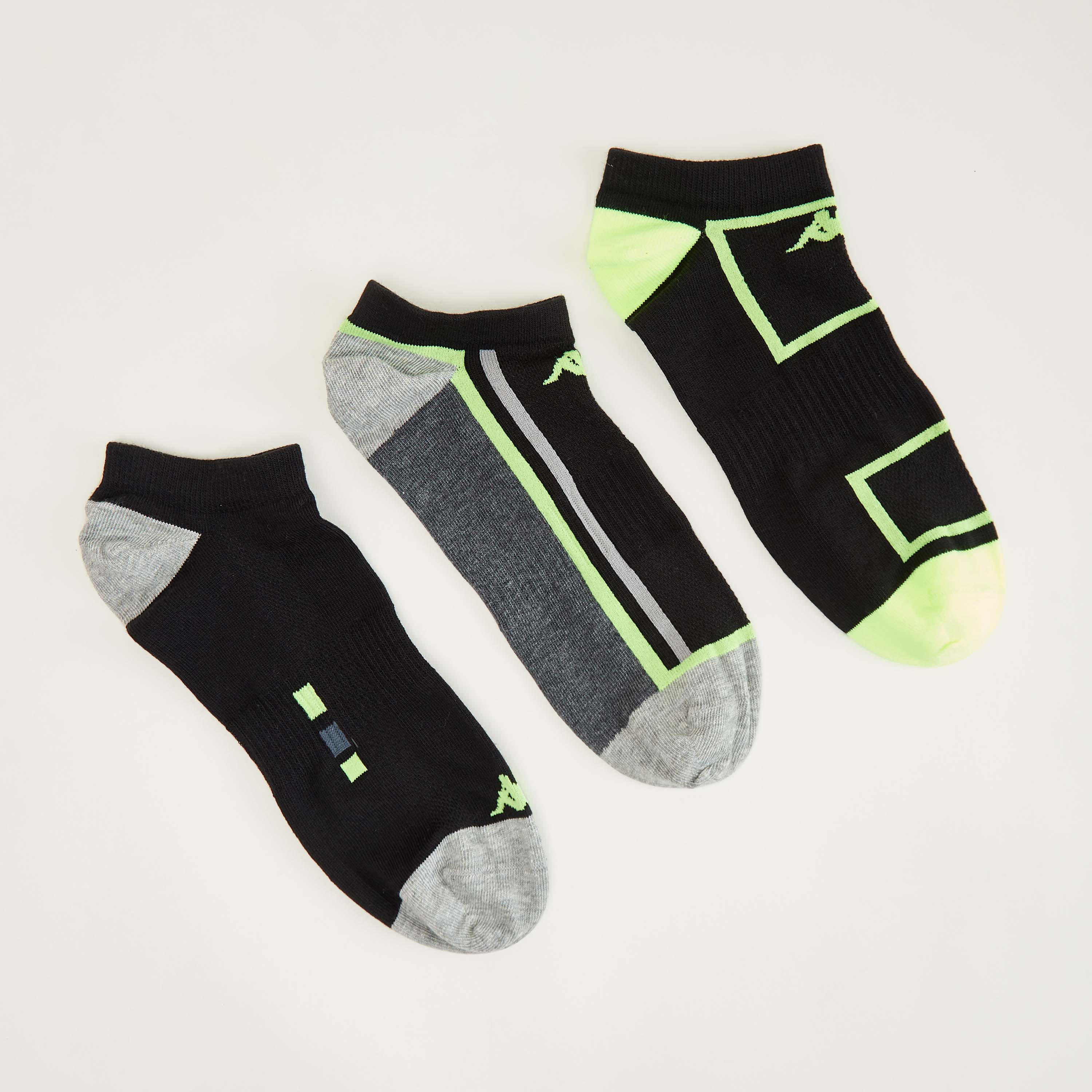 جوارب متنوّعة بطول الكاحل من كابا - طقم من 3 أزواج-men-socks-image-1