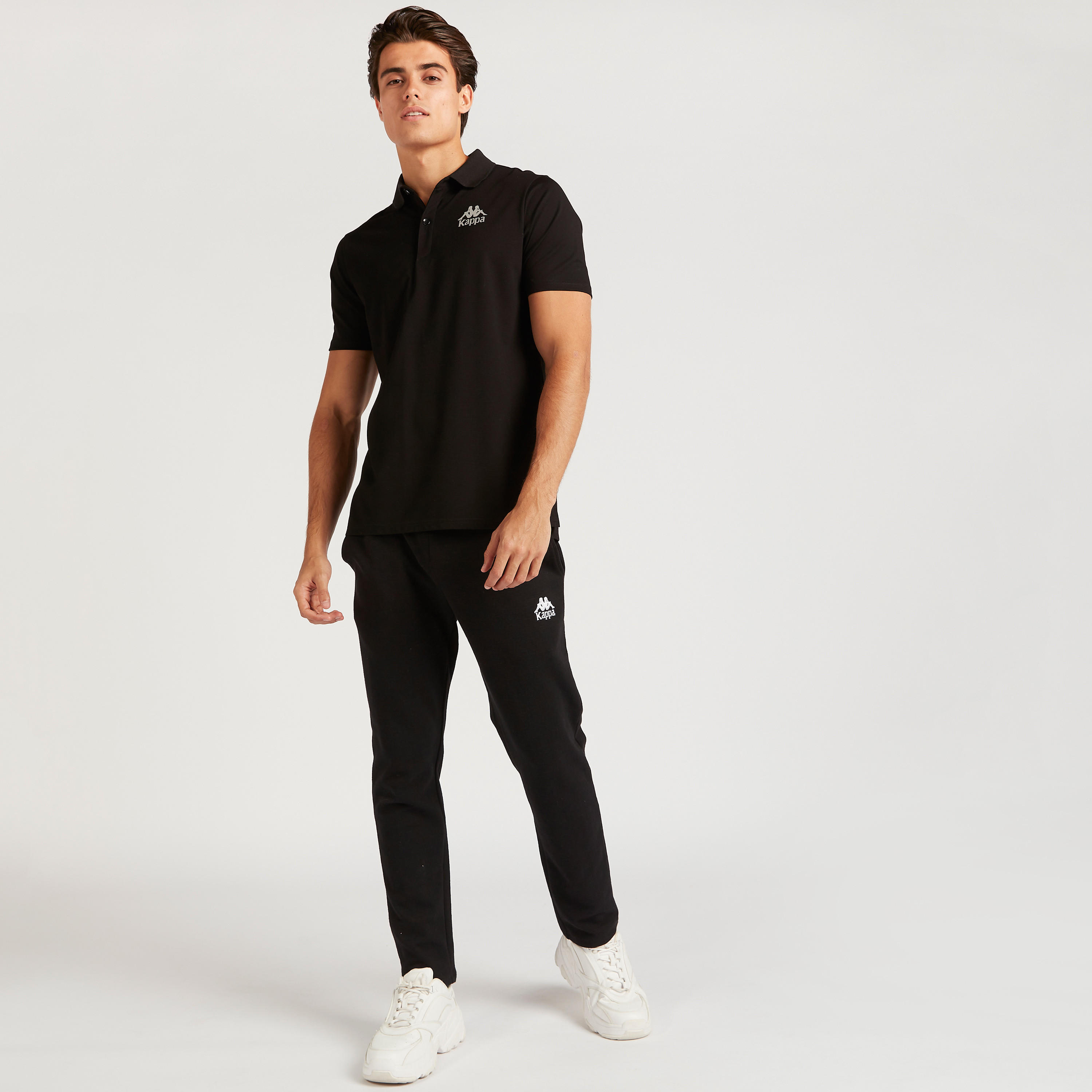 تيشيرت بولو سادة بأكمام قصيرة من كابا-men-clothing-sportswearandactivewear-tshirtsandpolos-image-1