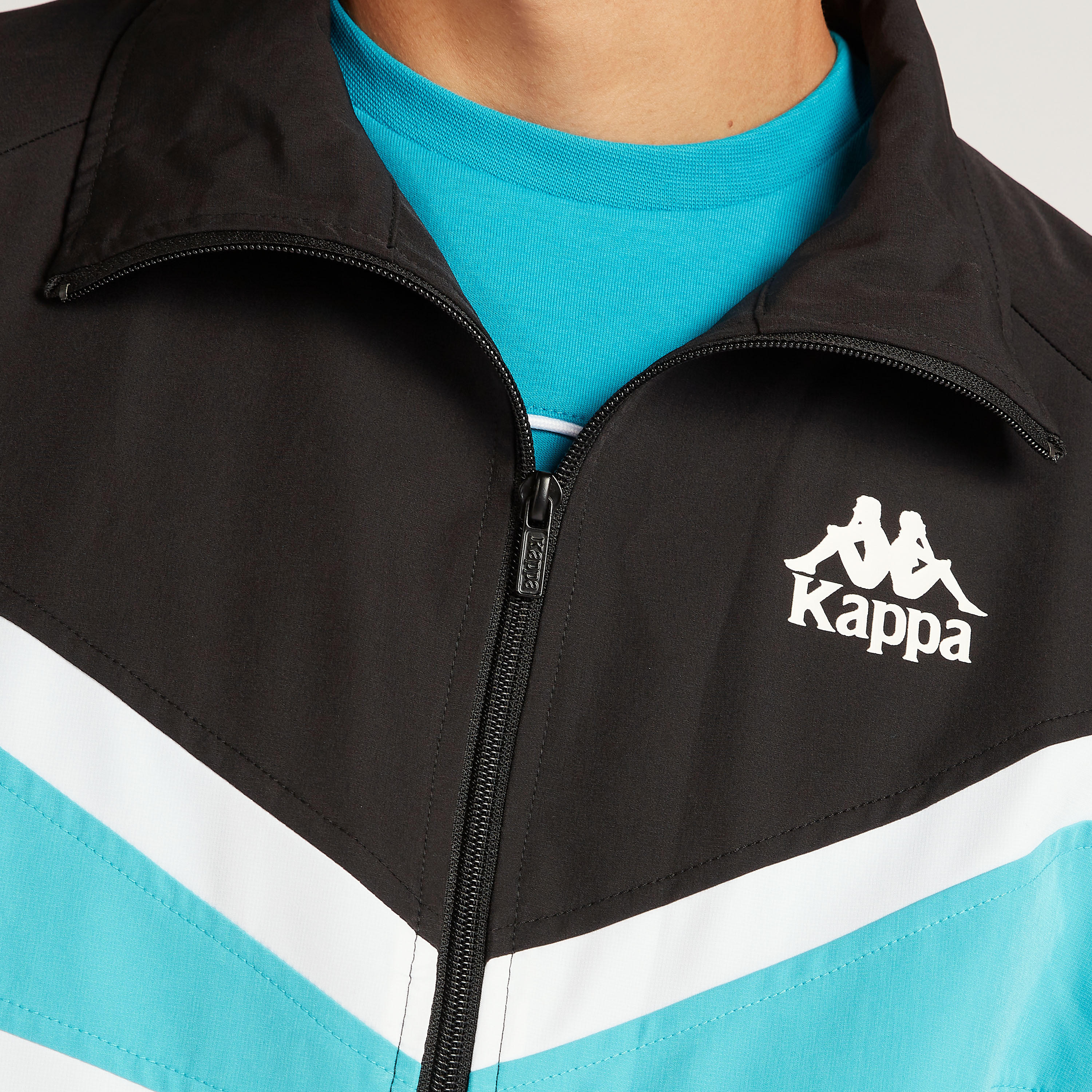 Kappa Logo Printed Zip Through Jacket with Long Sleeves-men-clothing-jacketsandblazers-jackets-image-3