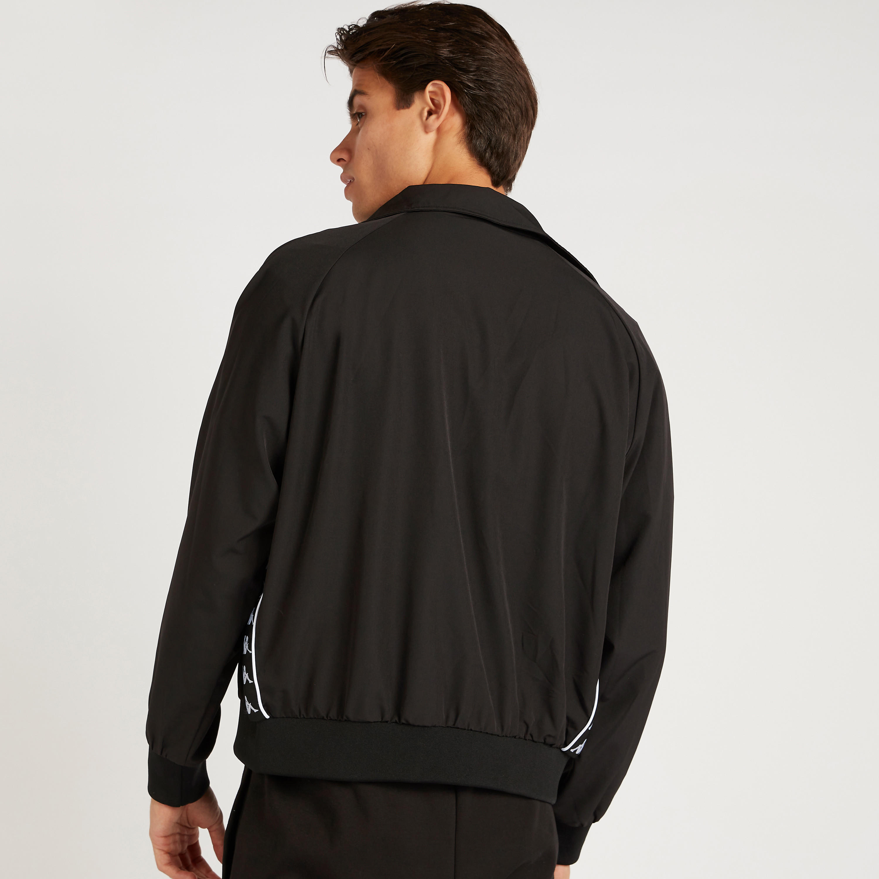 Kappa Logo Printed Zip Through Jacket with Long Sleeves-men-clothing-jacketsandblazers-jackets-image-4