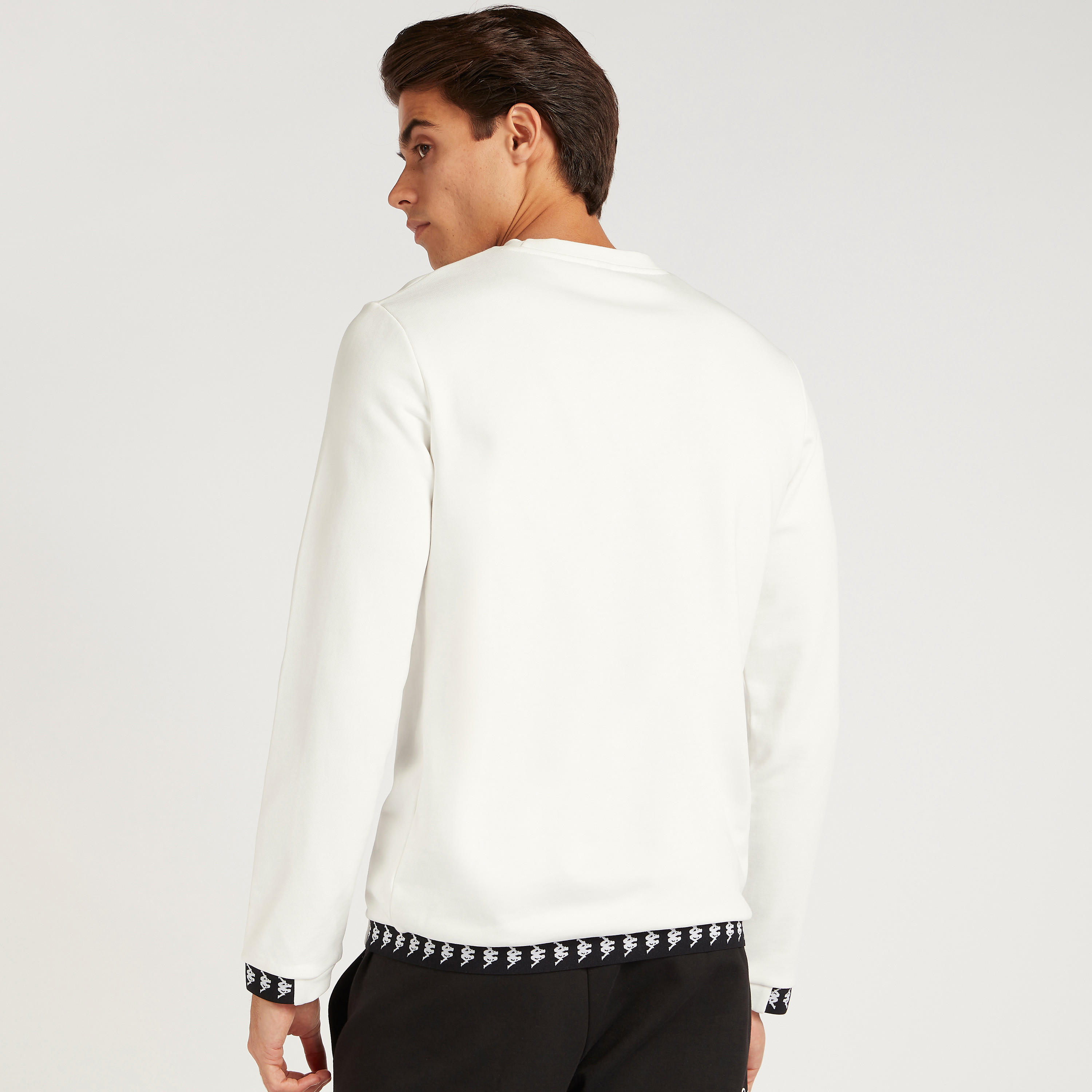 Kappa Solid Sweatshirt with Long Sleeves-men-winterwear-hoodiesandsweatshirts-image-4