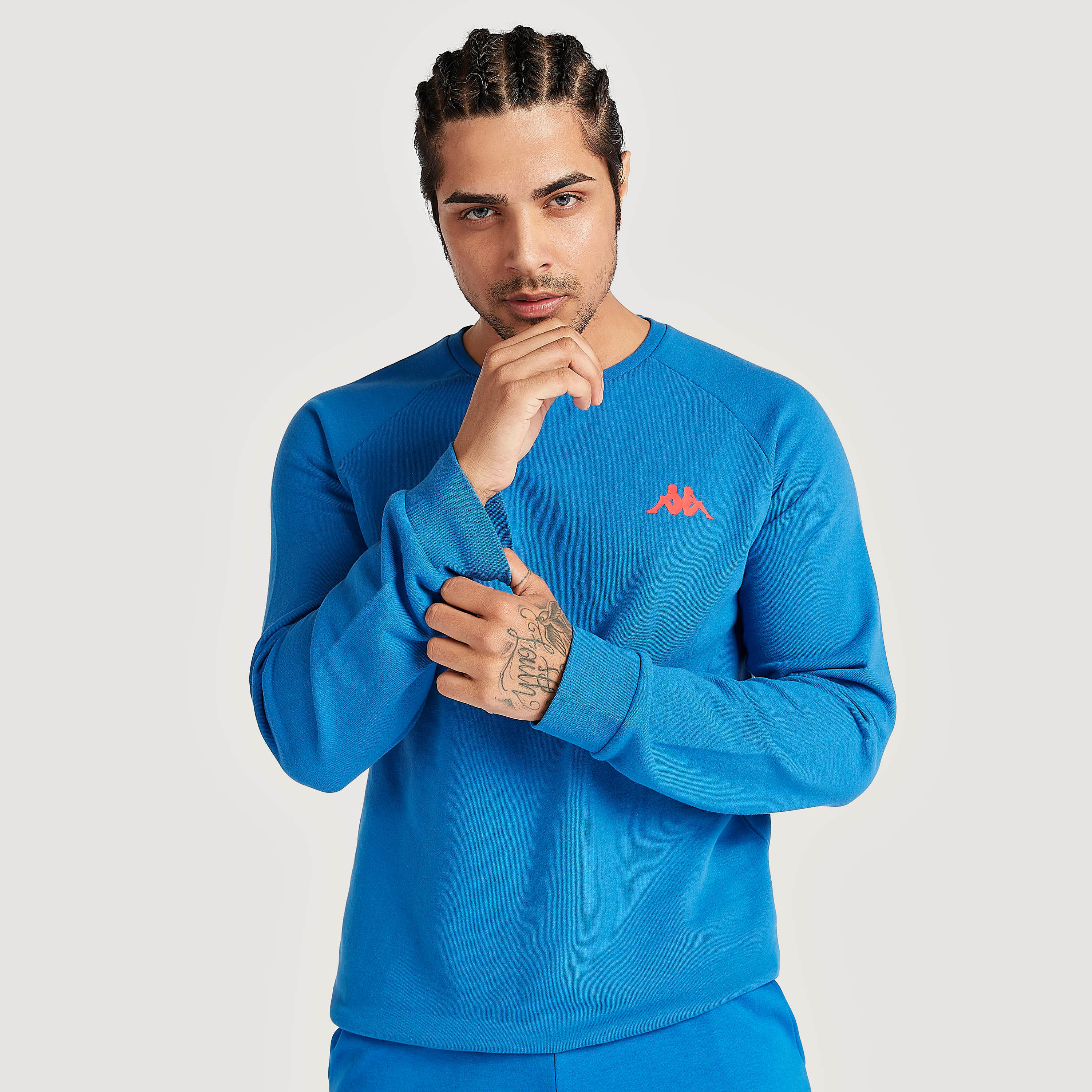 سويت شيرت بياقة ضيّقة وأكمام طويلة من كابا-men-winterwear-hoodiesandsweatshirts-image-1