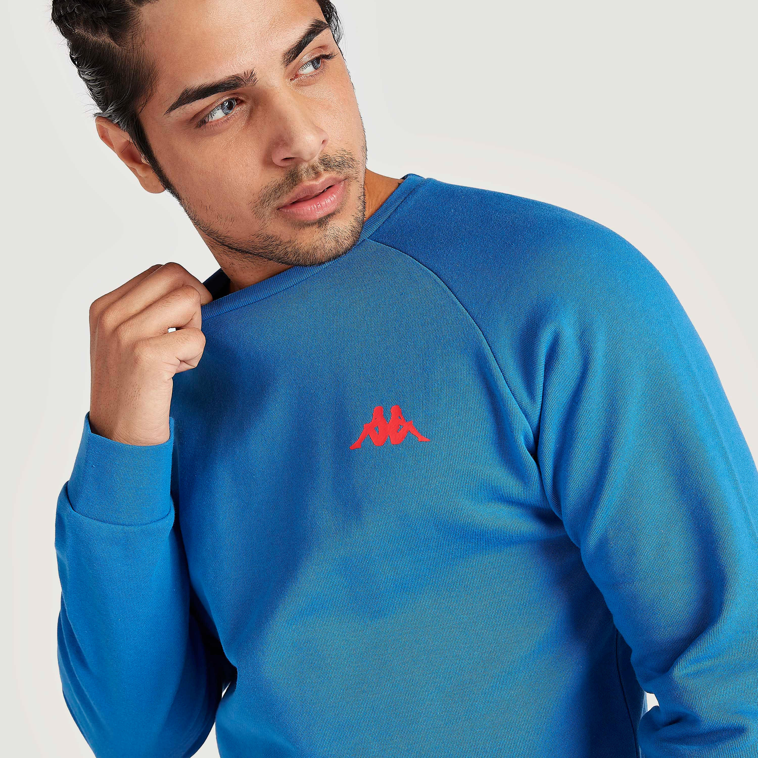 سويت شيرت بياقة ضيّقة وأكمام طويلة من كابا-men-winterwear-hoodiesandsweatshirts-image-6