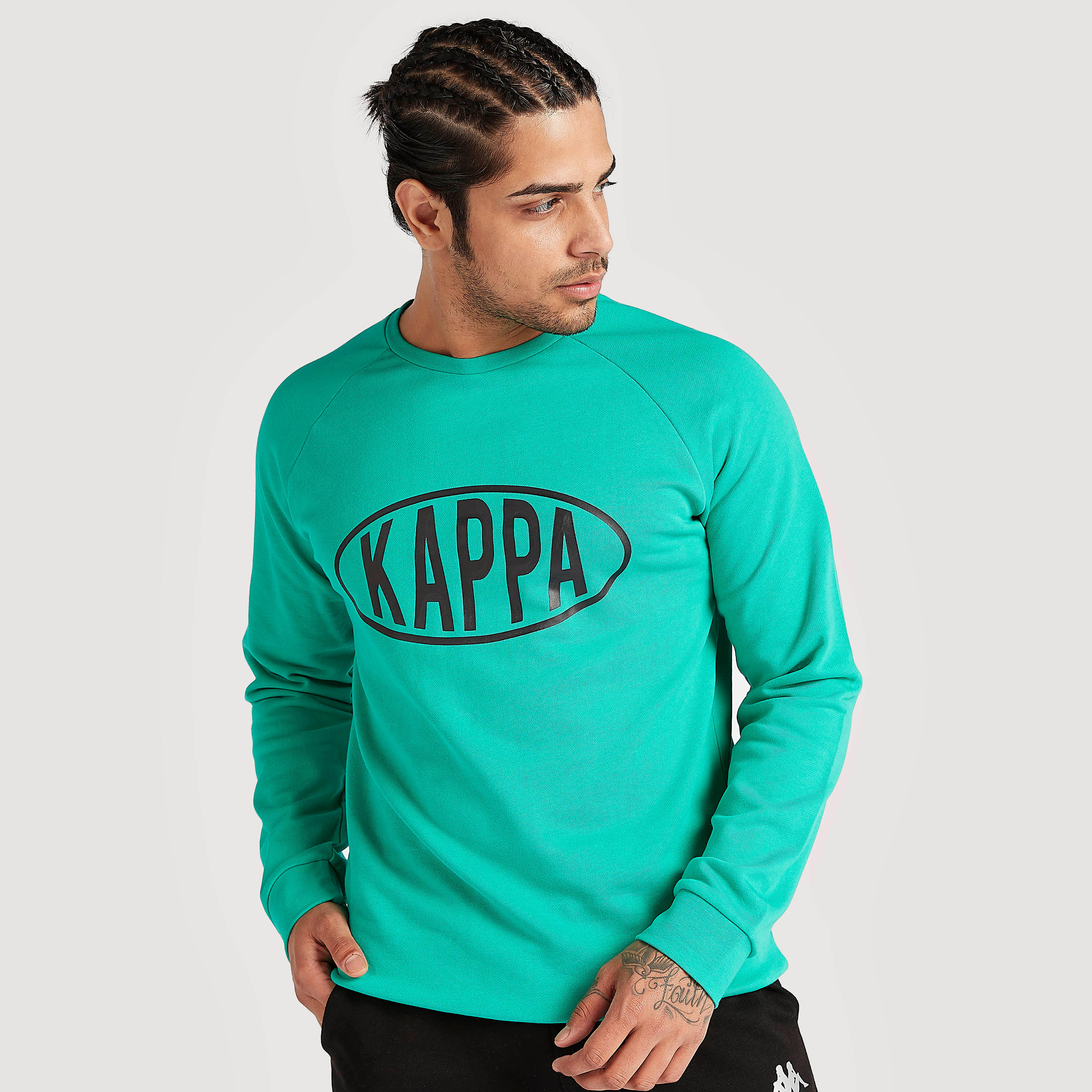 سويت شيرت بياقة ضيقة وأكمام طويلة من كابا-men-winterwear-hoodiesandsweatshirts-image-1