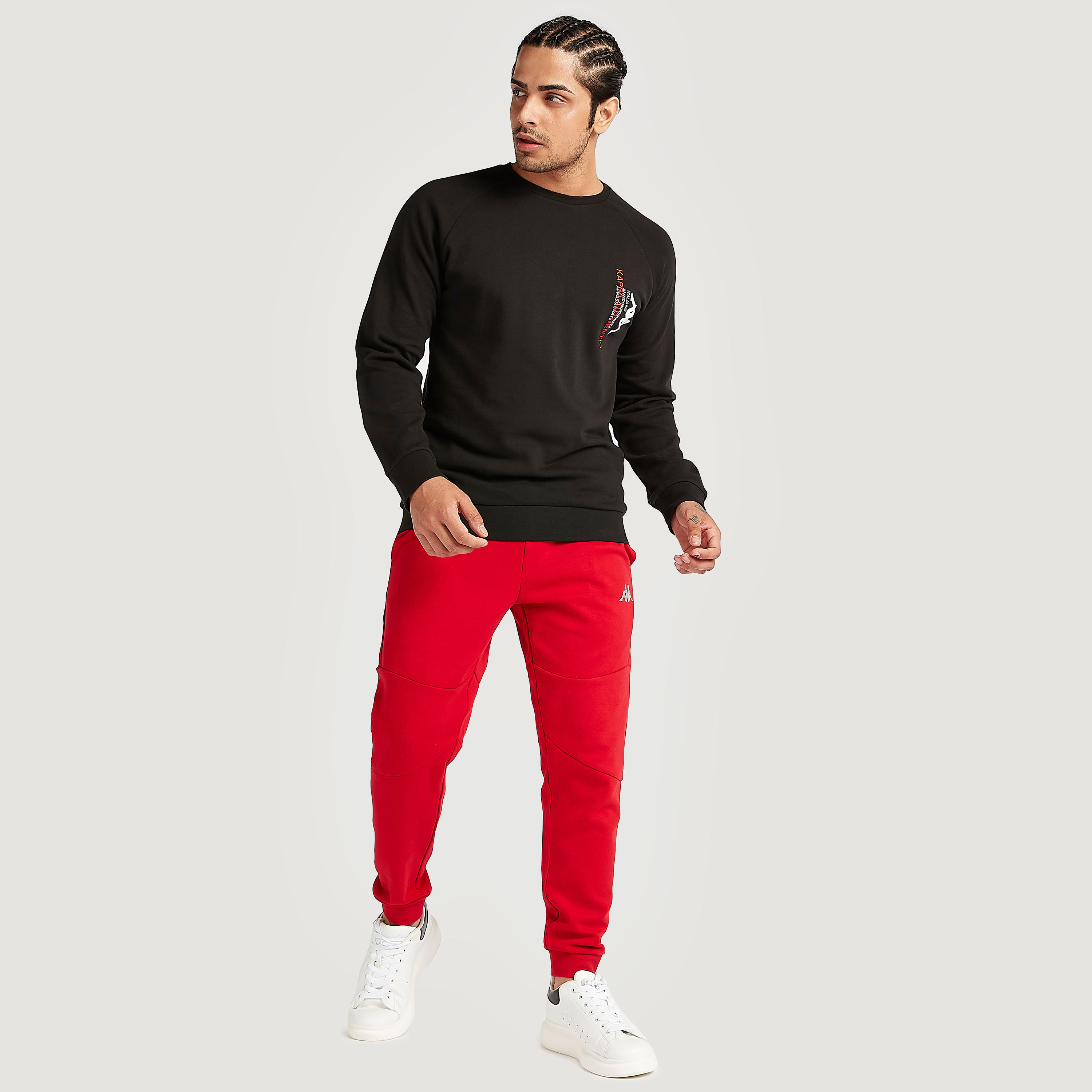 سويت شيرت بياقة ضيقة وأكمام طويلة من كابا-men-winterwear-hoodiesandsweatshirts-image-2