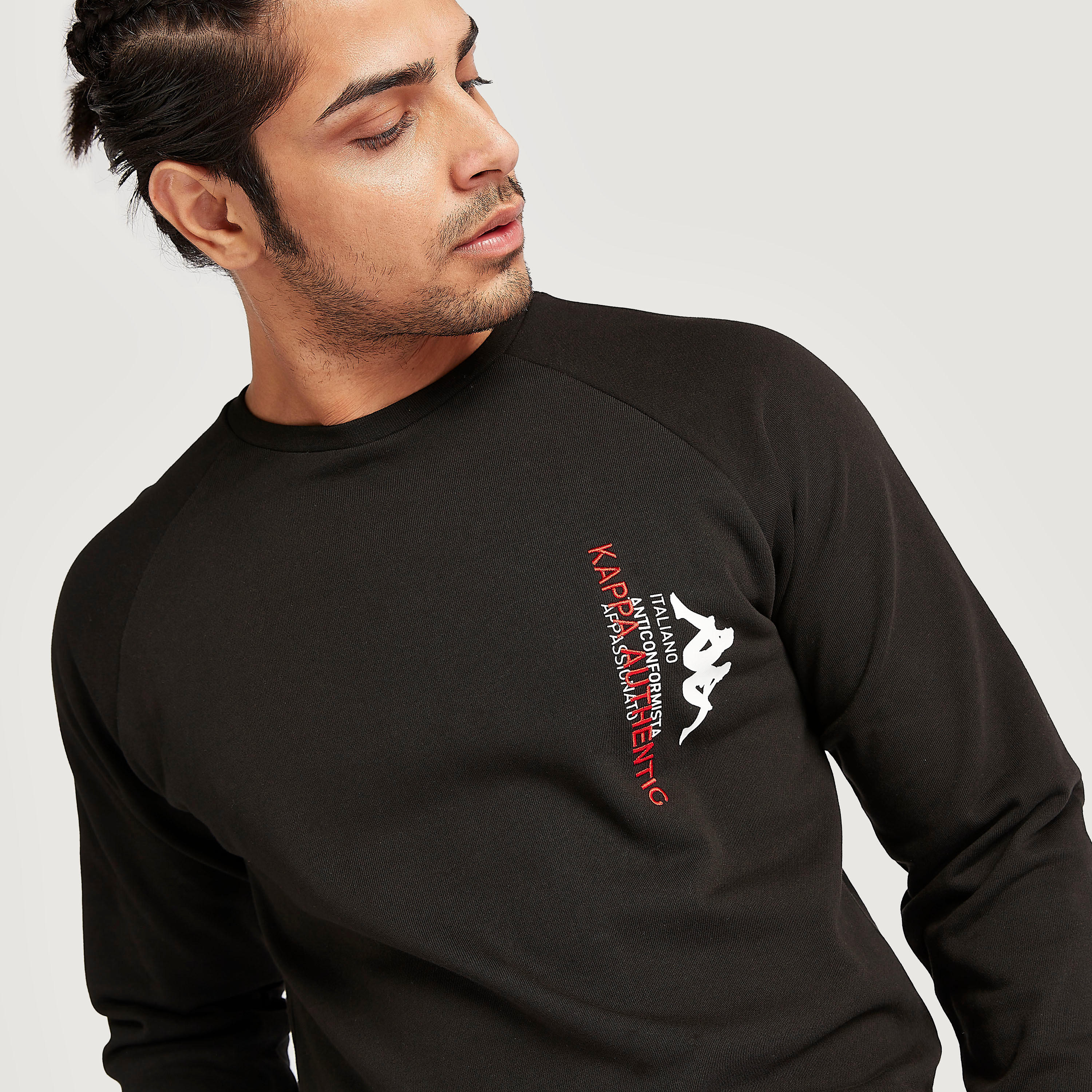 سويت شيرت بياقة ضيقة وأكمام طويلة من كابا-men-winterwear-hoodiesandsweatshirts-image-3