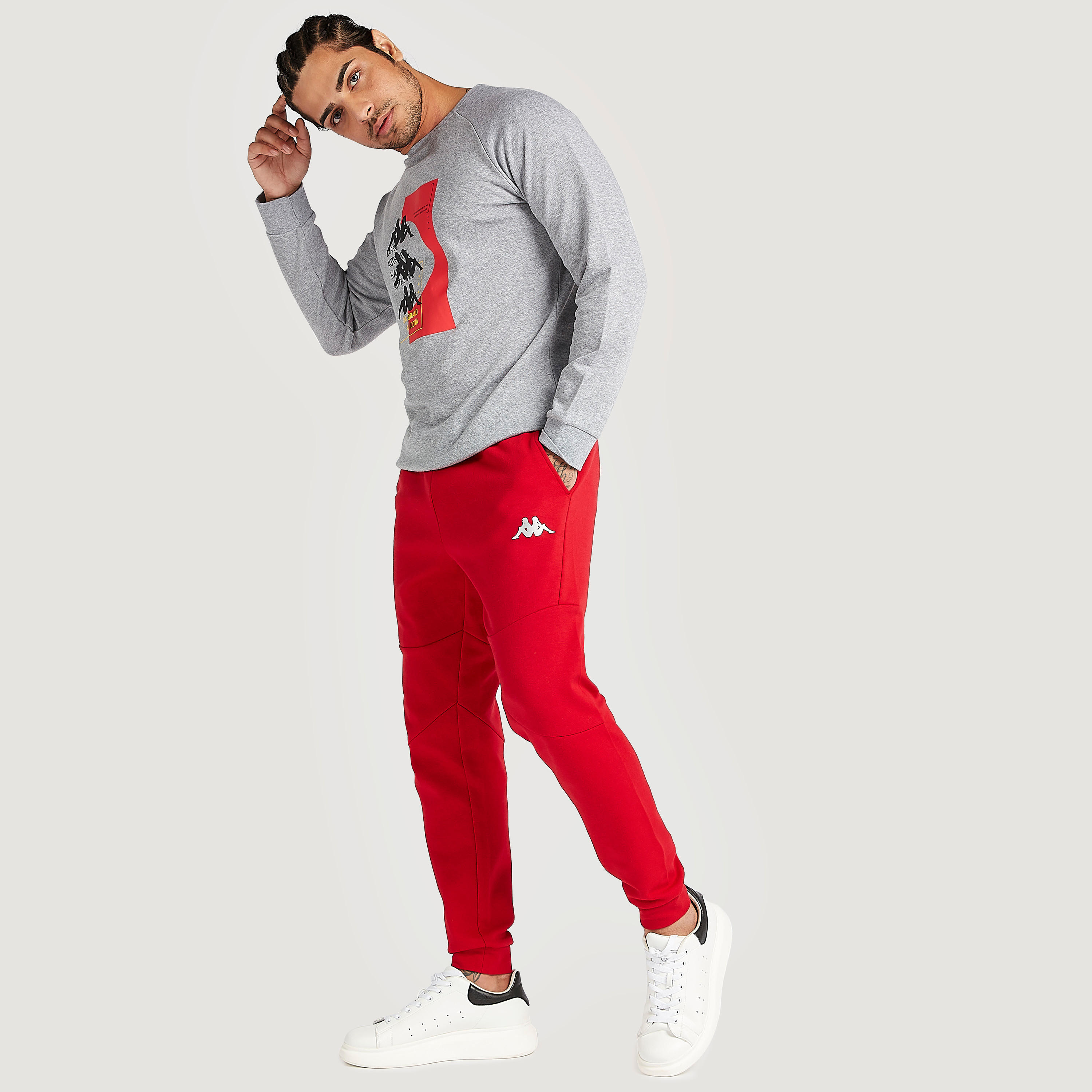 سويت شيرت بياقة ضيقة وأكمام طويلة من كابا-men-winterwear-hoodiesandsweatshirts-image-2
