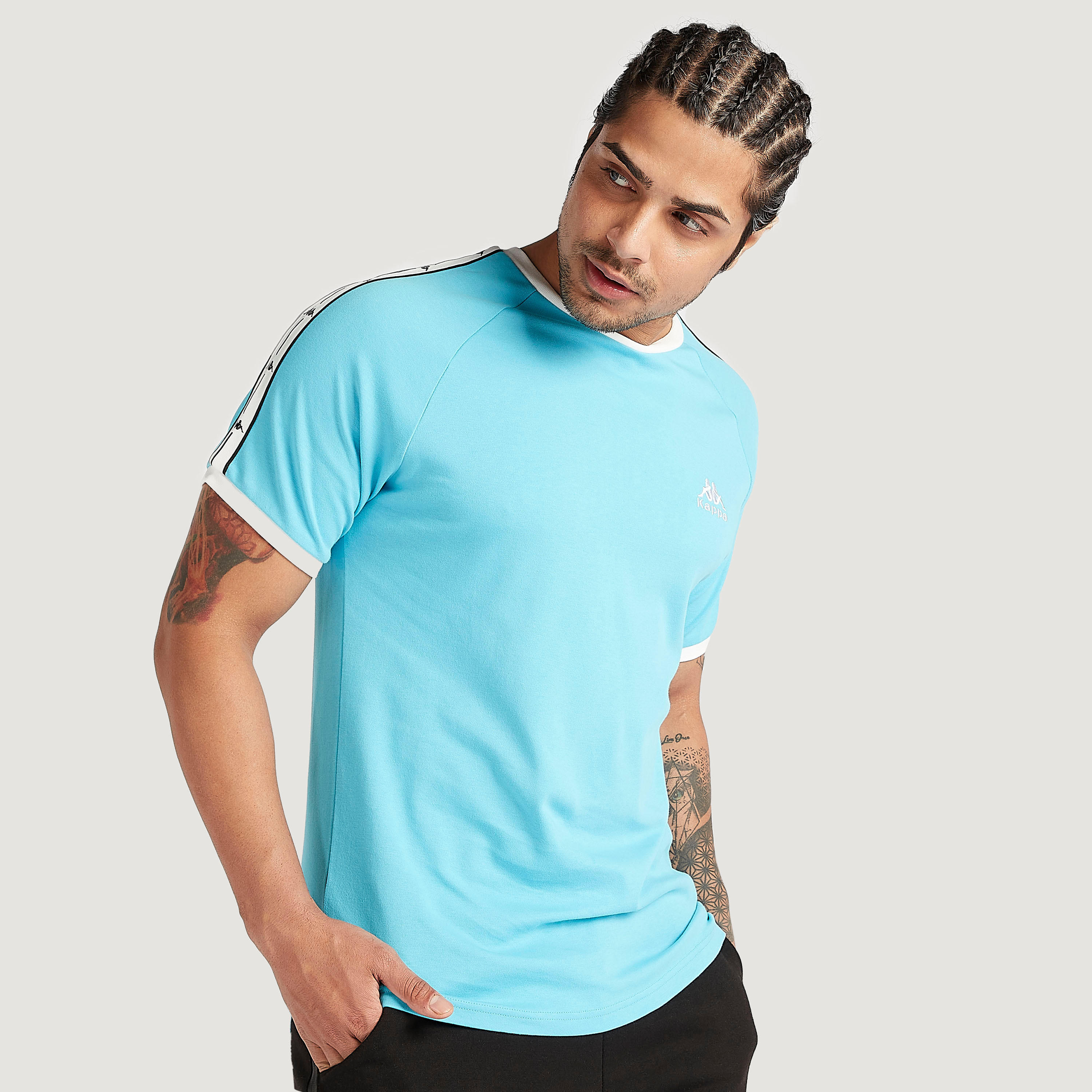 Kappa Printed Crew Neck T-shirt with Short Sleeves-men-clothing-sportswearandactivewear-tshirtsandpolos-image-1