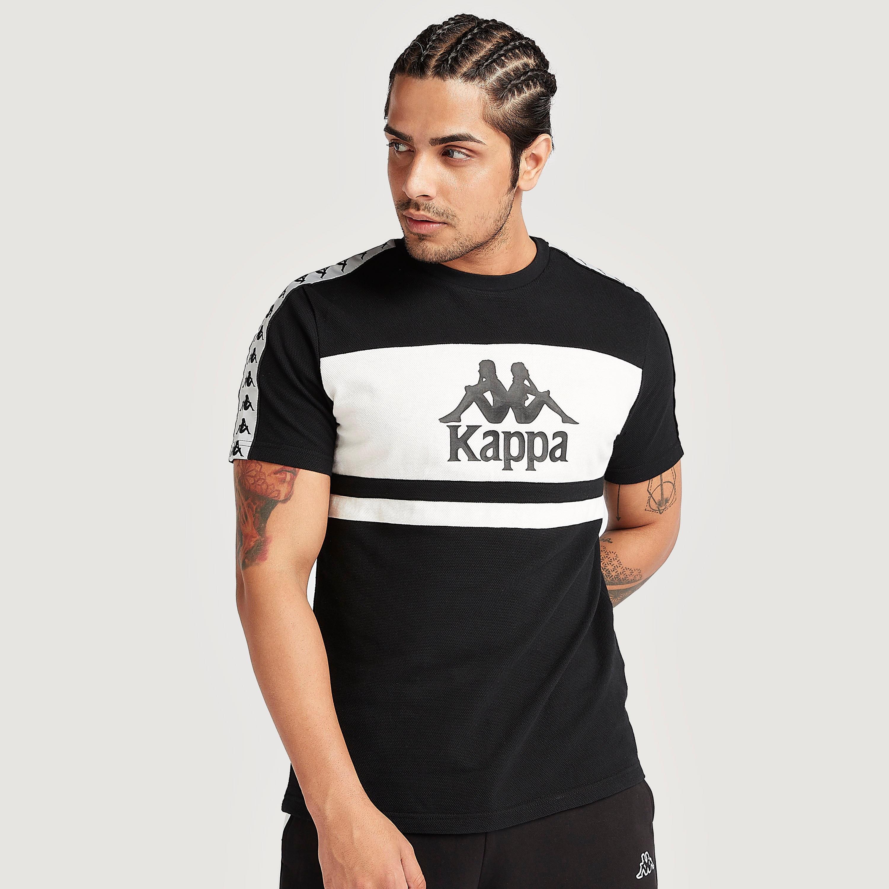 Kappa Printed Cut and Sew T-shirt with Short Sleeves-men-clothing-sportswearandactivewear-tshirtsandpolos-image-1
