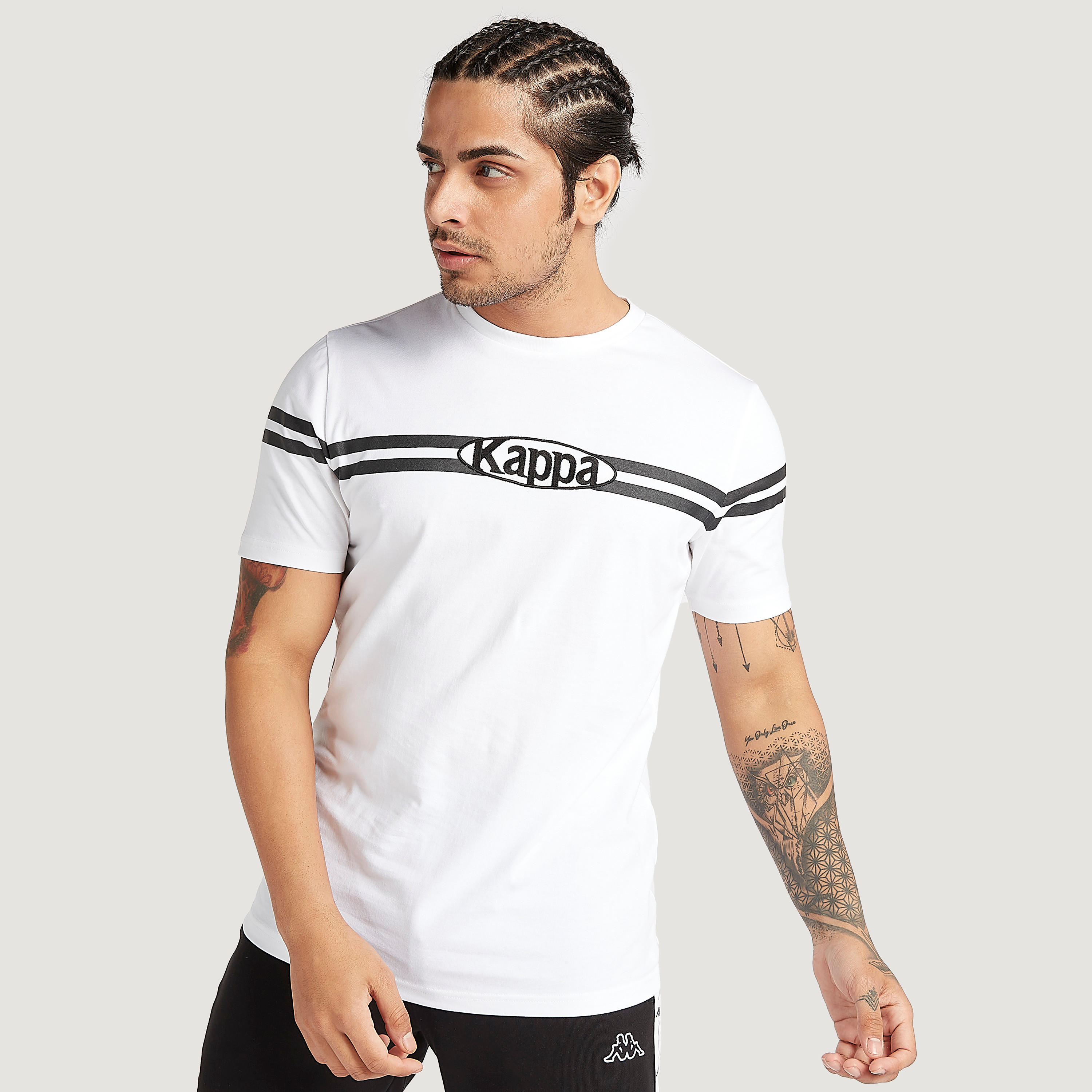 Kappa Printed Crew Neck T-shirt with Short Sleeves-men-clothing-sportswearandactivewear-tshirtsandpolos-image-1