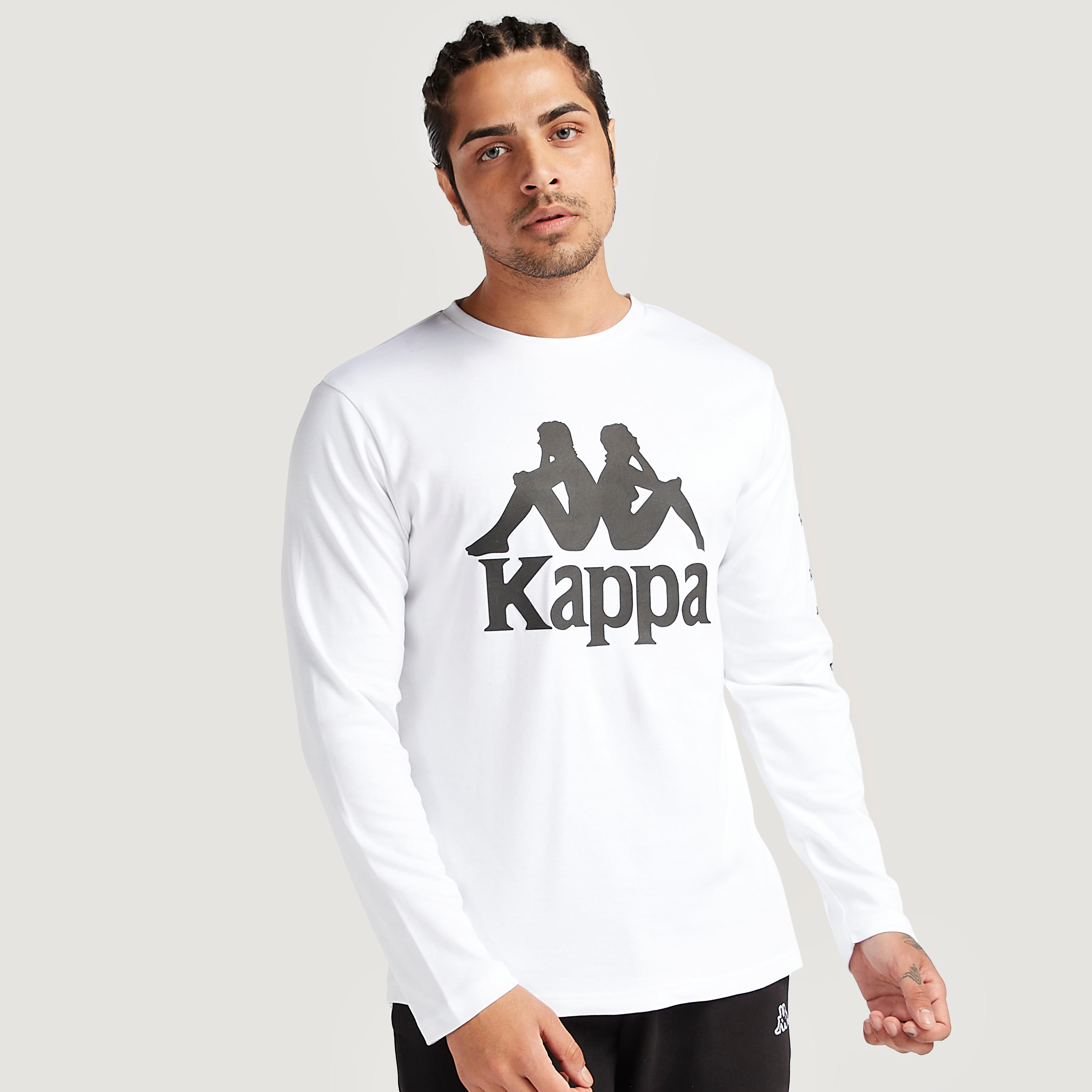 تيشيرت بياقة ضيّقة وأكمام طويلة من كابا-men-clothing-sportswearandactivewear-tshirtsandpolos-image-1