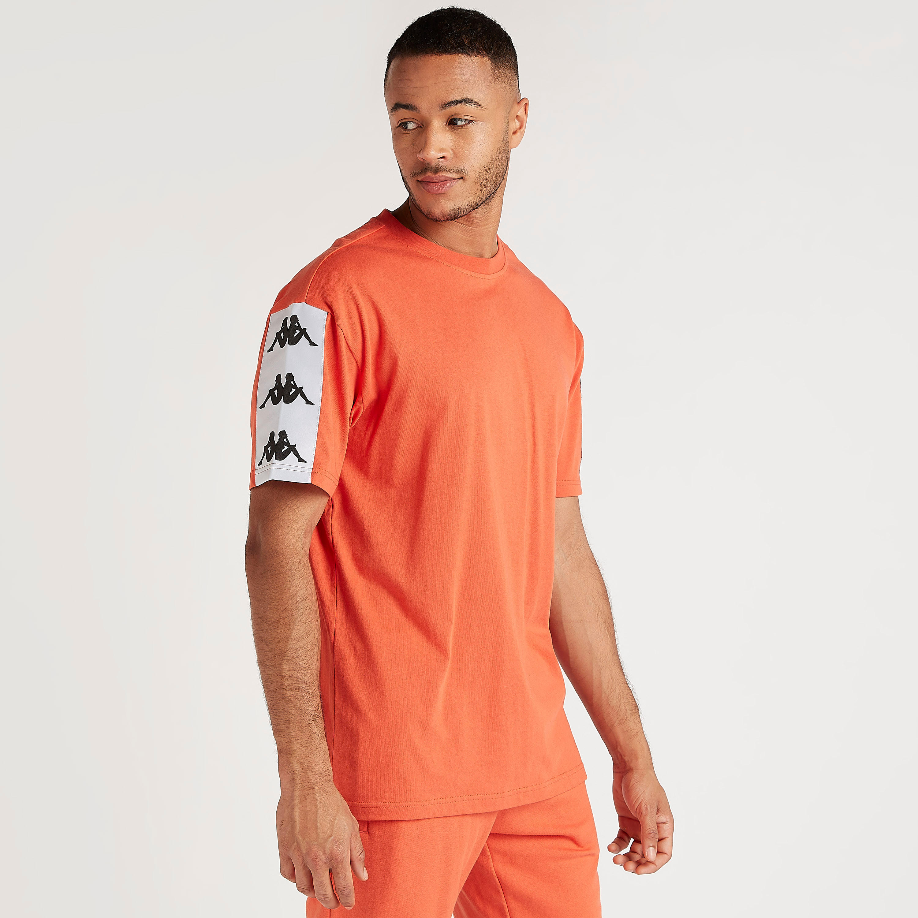 Kappa Printed Crew Neck T-shirt with Short Sleeves-men-clothing-sportswearandactivewear-tshirtsandpolos-image-1