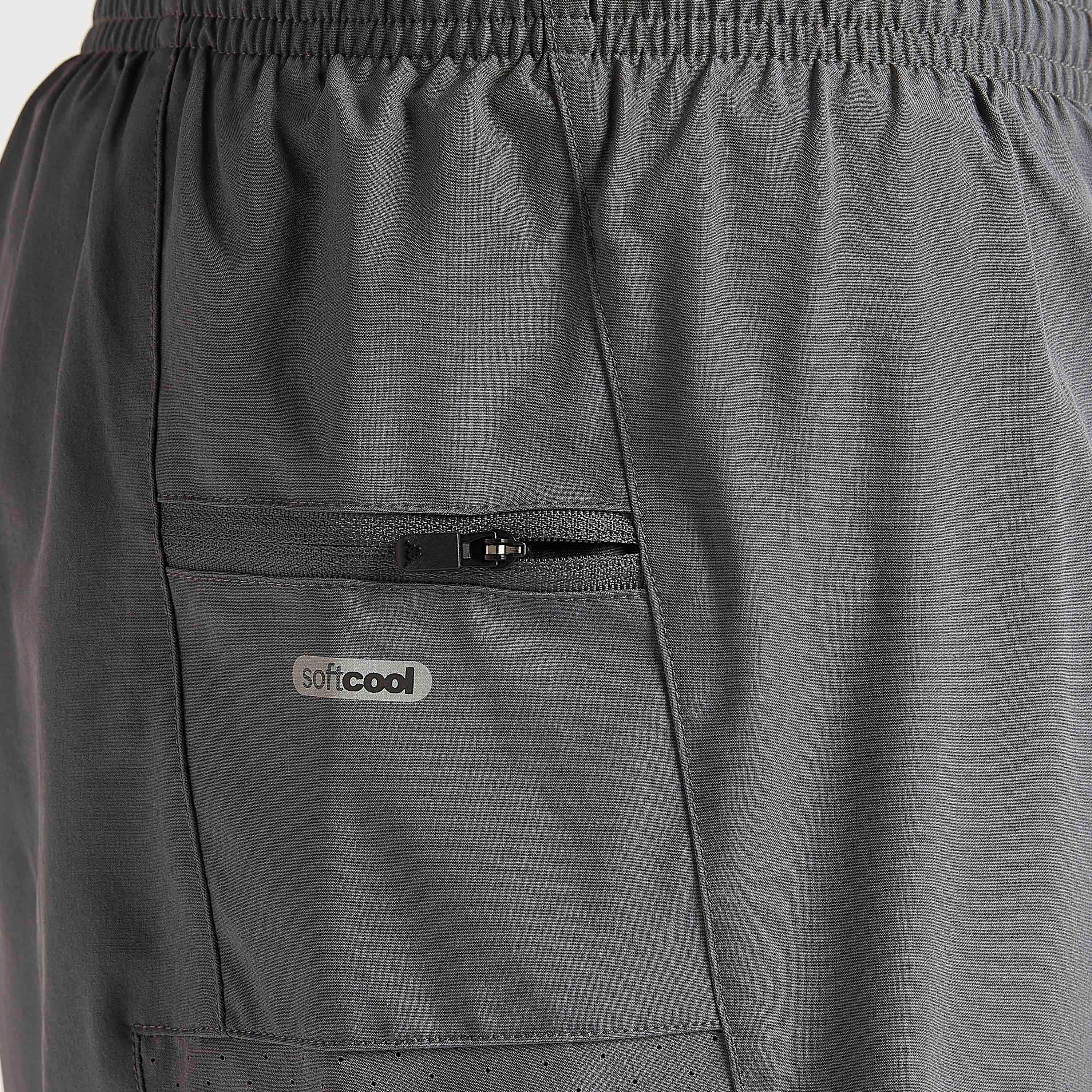 Solid Shorts with Elasticated Waist and Pocket-men-clothing-sportswearandactivewear-bottoms-image-5