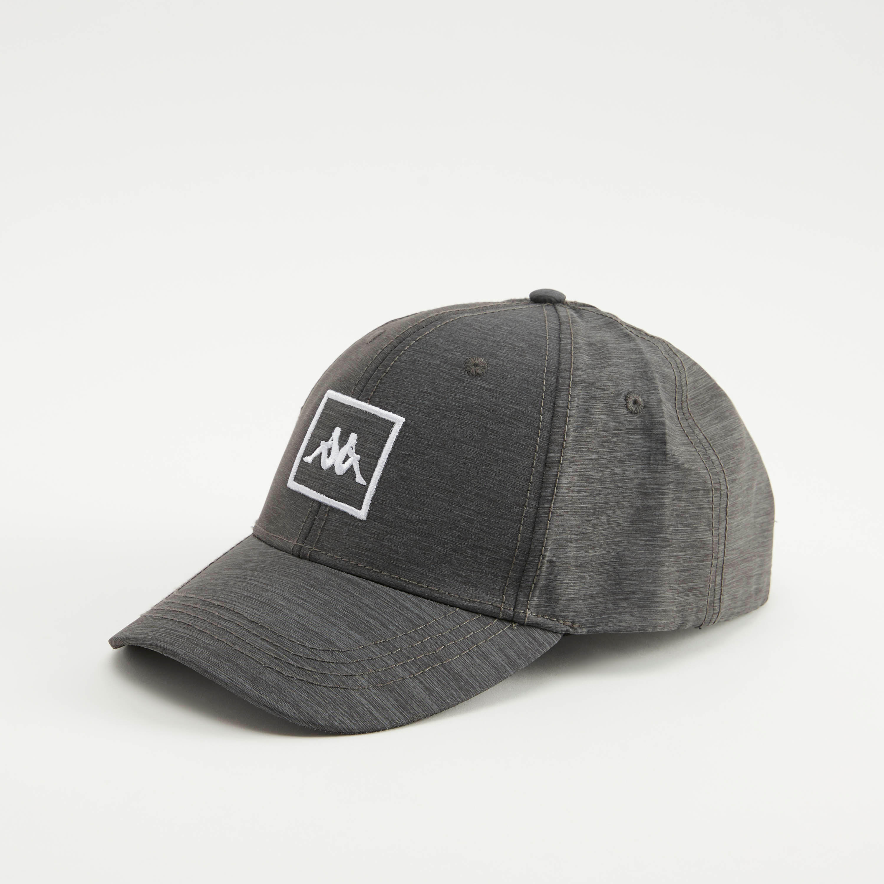 Kappa Logo Embroidered Textured Cap with Eyelets-men-caps-image-1