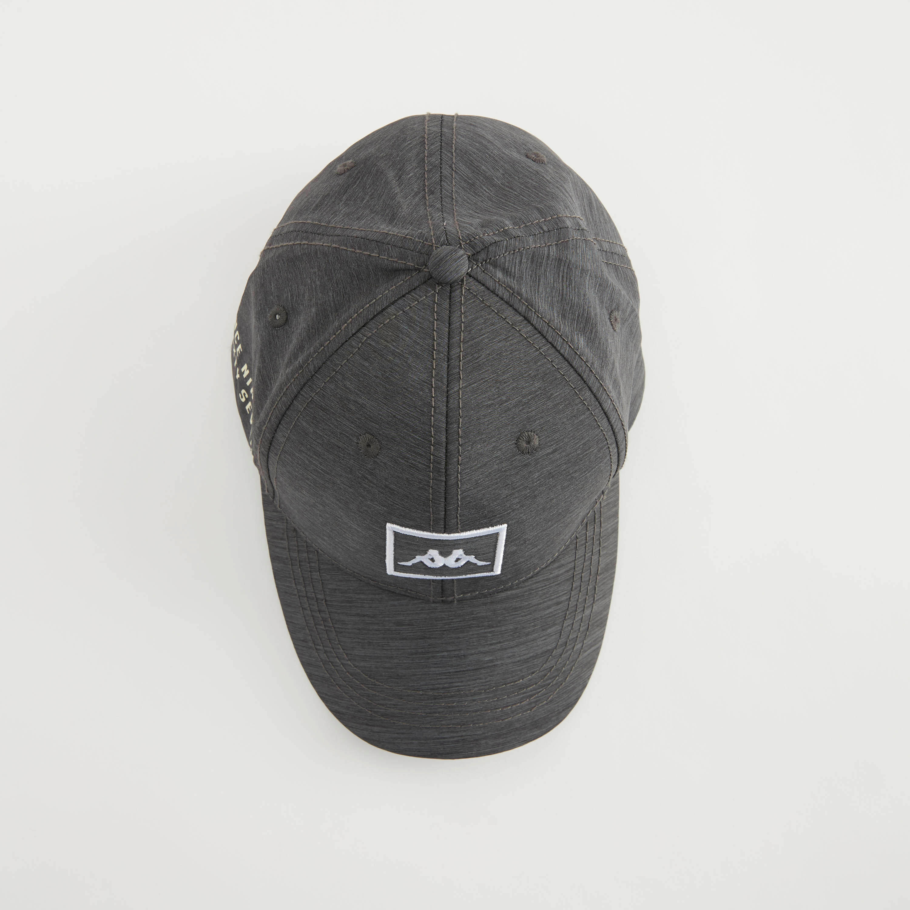 Kappa Logo Embroidered Textured Cap with Eyelets-men-caps-image-3