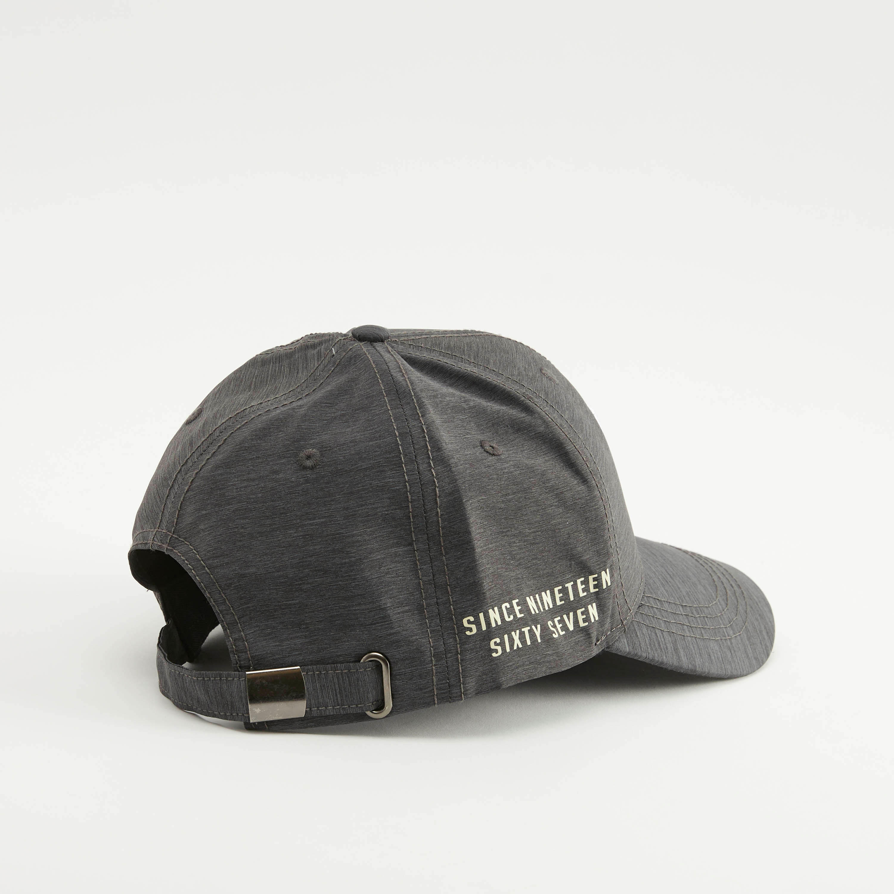 Kappa Logo Embroidered Textured Cap with Eyelets-men-caps-image-4