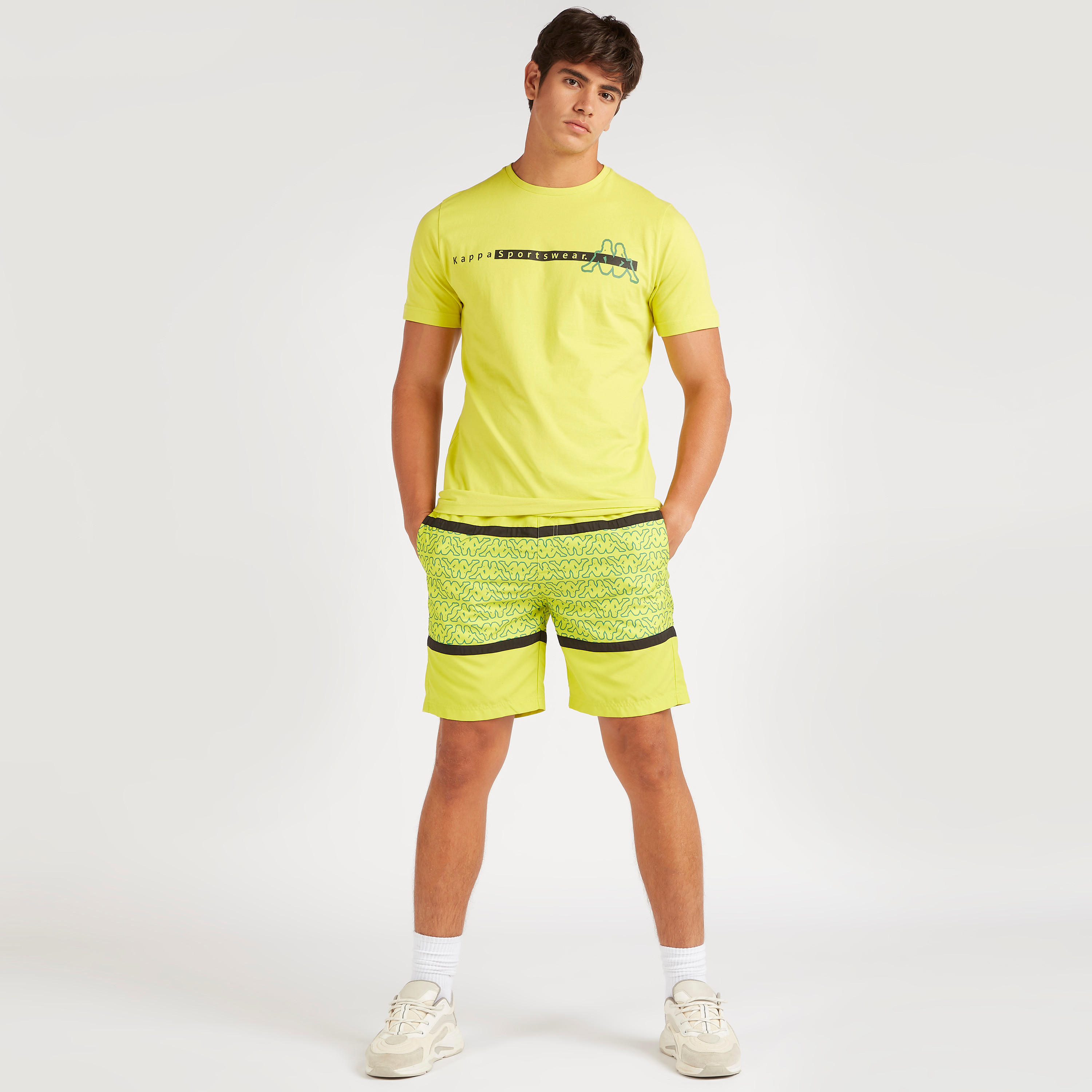 Kappa Printed Shorts with Drawstring Closure and Pockets-men-clothing-sportswearandactivewear-bottoms-image-2