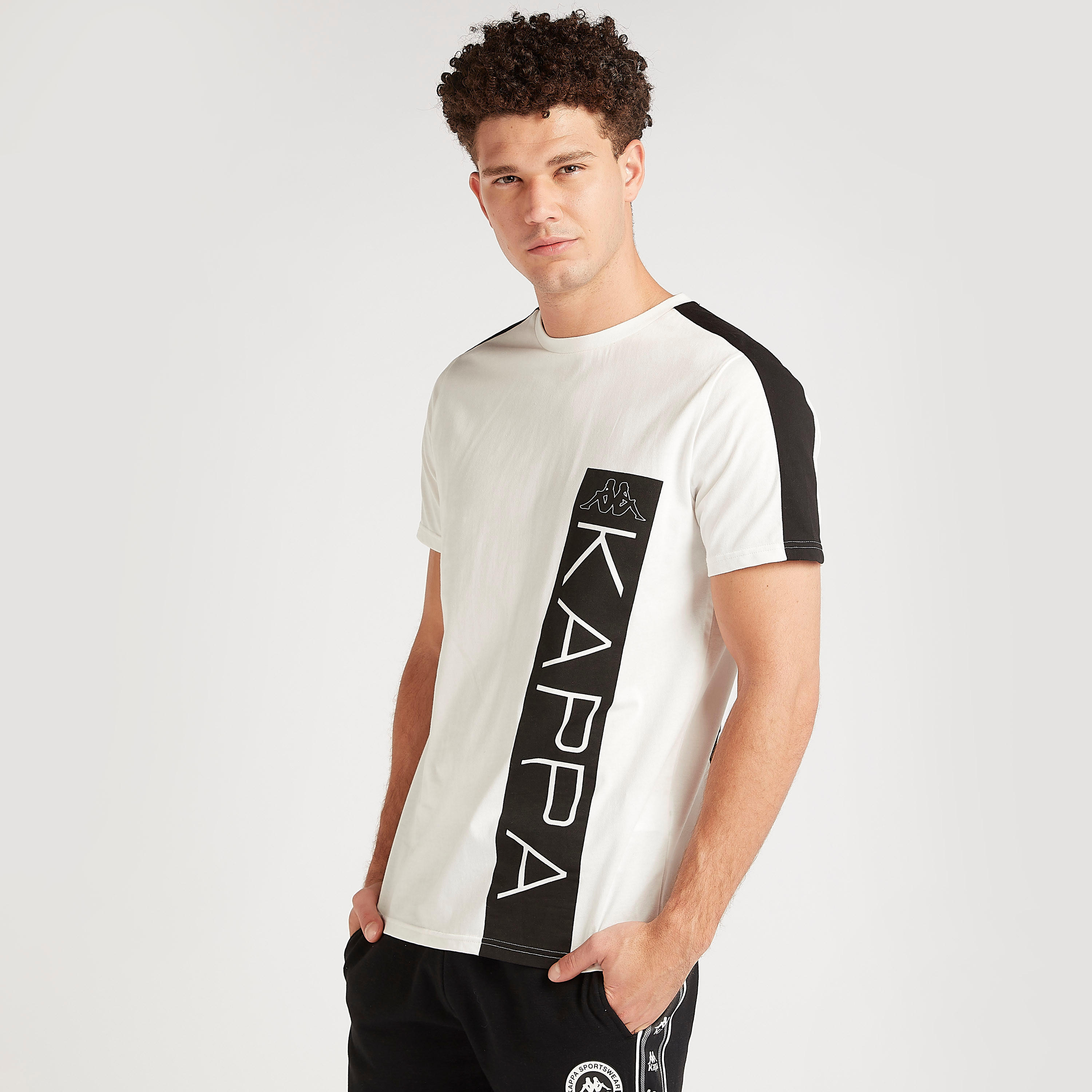 Kappa Graphic Print T-shirt with Short Sleeves-men-clothing-sportswearandactivewear-tshirtsandpolos-image-1
