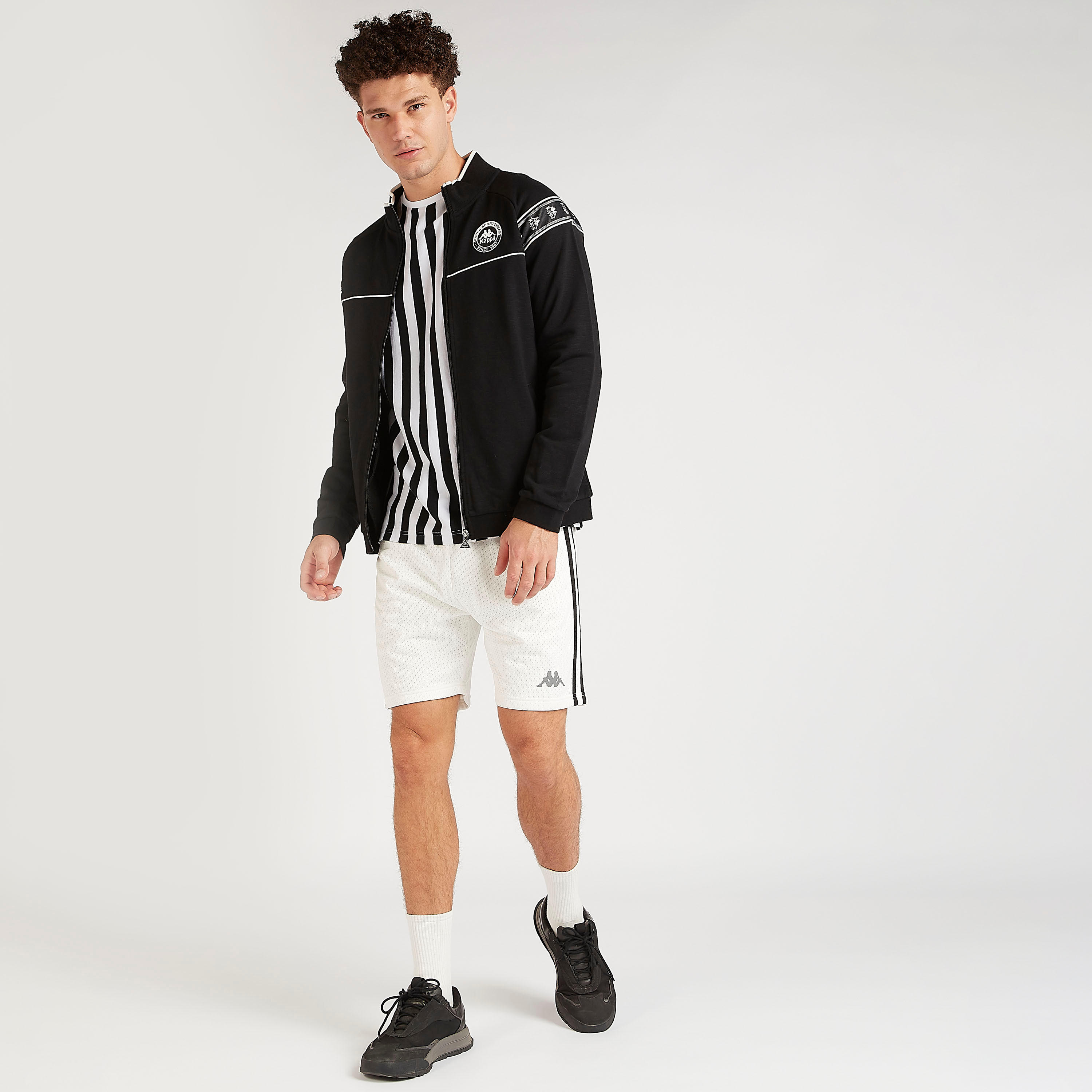 جاكيت بسحّاب وطبعات وأكمام طويلة من كابا-men-winterwear-hoodiesandsweatshirts-image-7