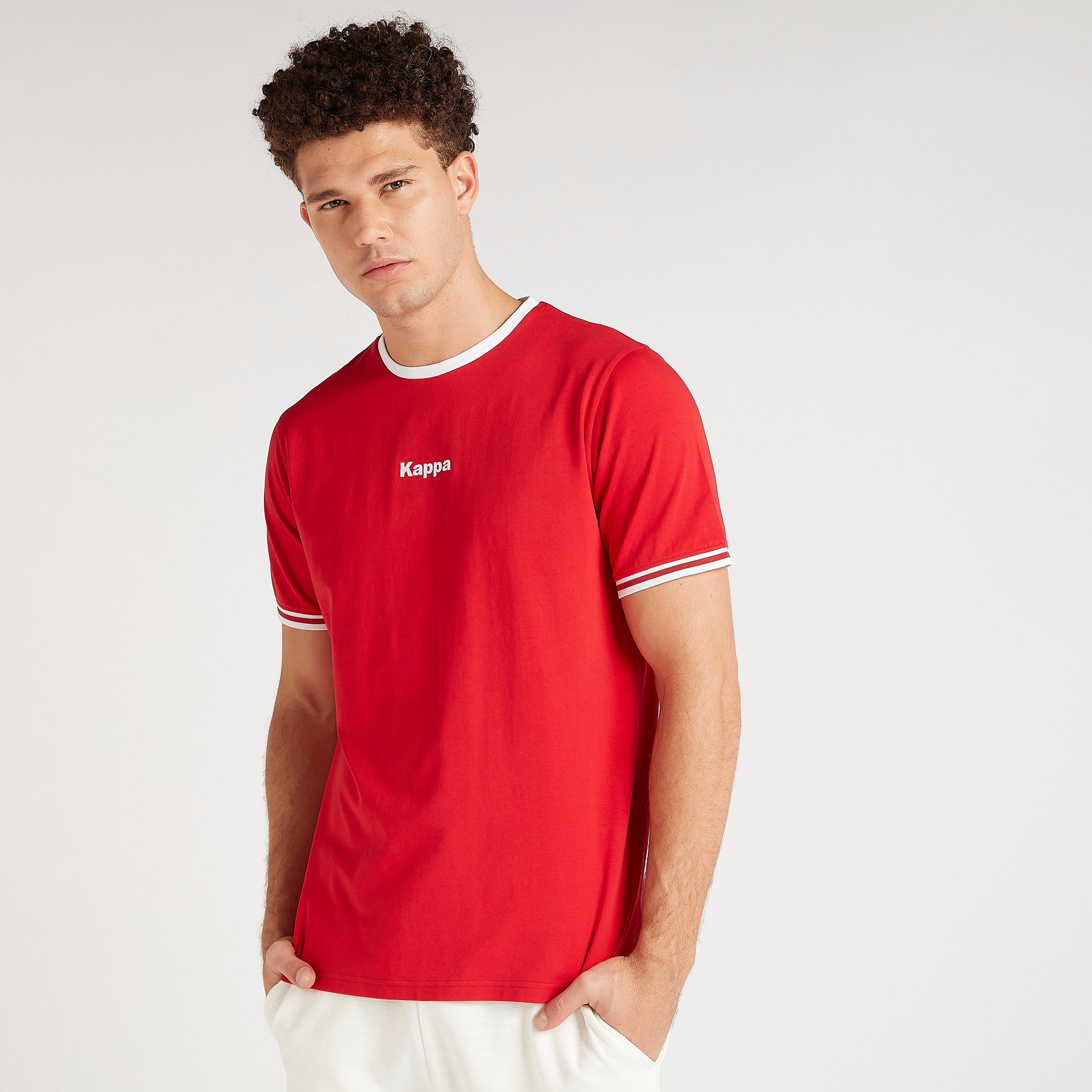 Kappa Printed T-shirt with Crew Neck and Short Sleeves-men-clothing-sportswearandactivewear-tshirtsandpolos-image-1