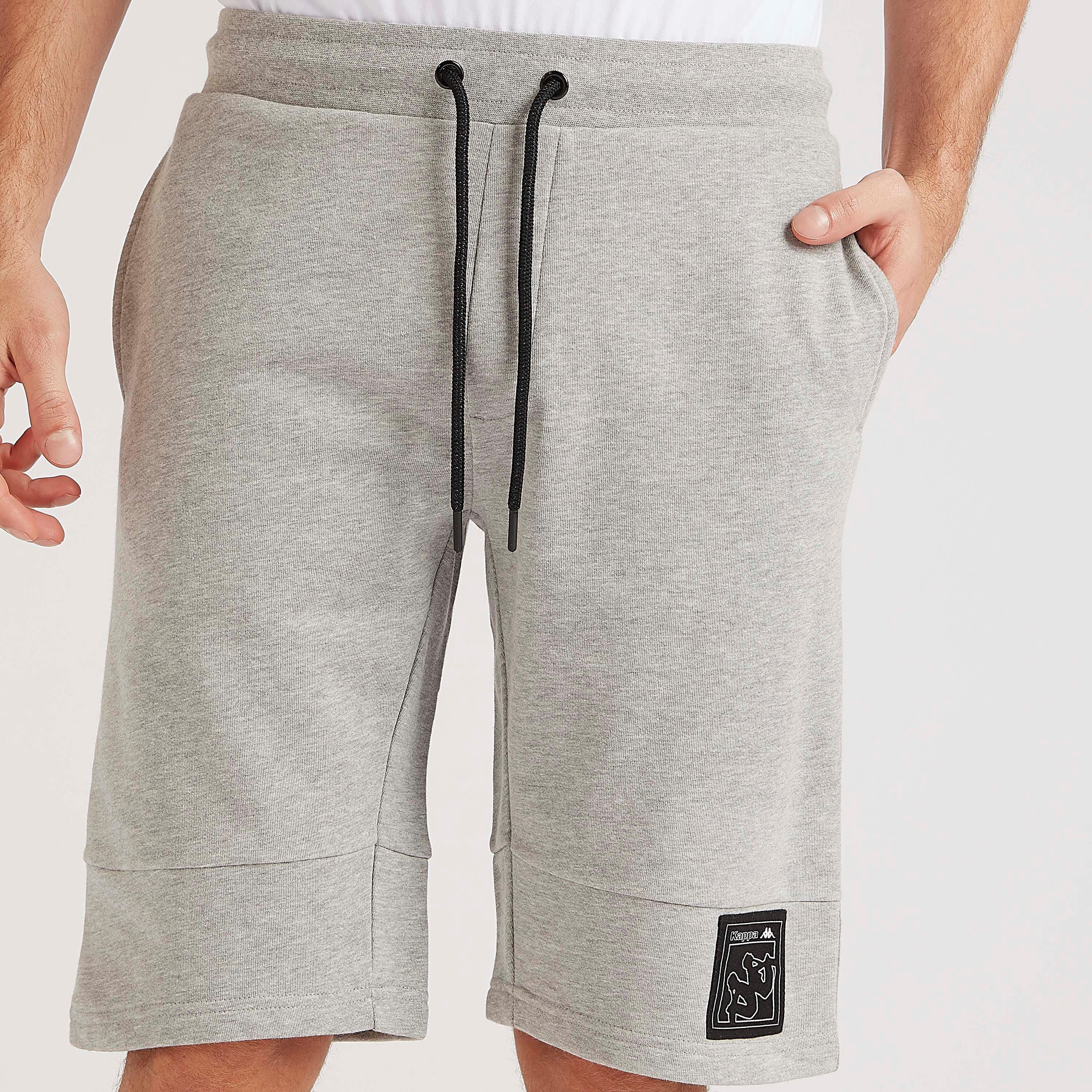 Kappa Solid Shorts with Elasticated Drawstring Waist-men-clothing-sportswearandactivewear-bottoms-image-3