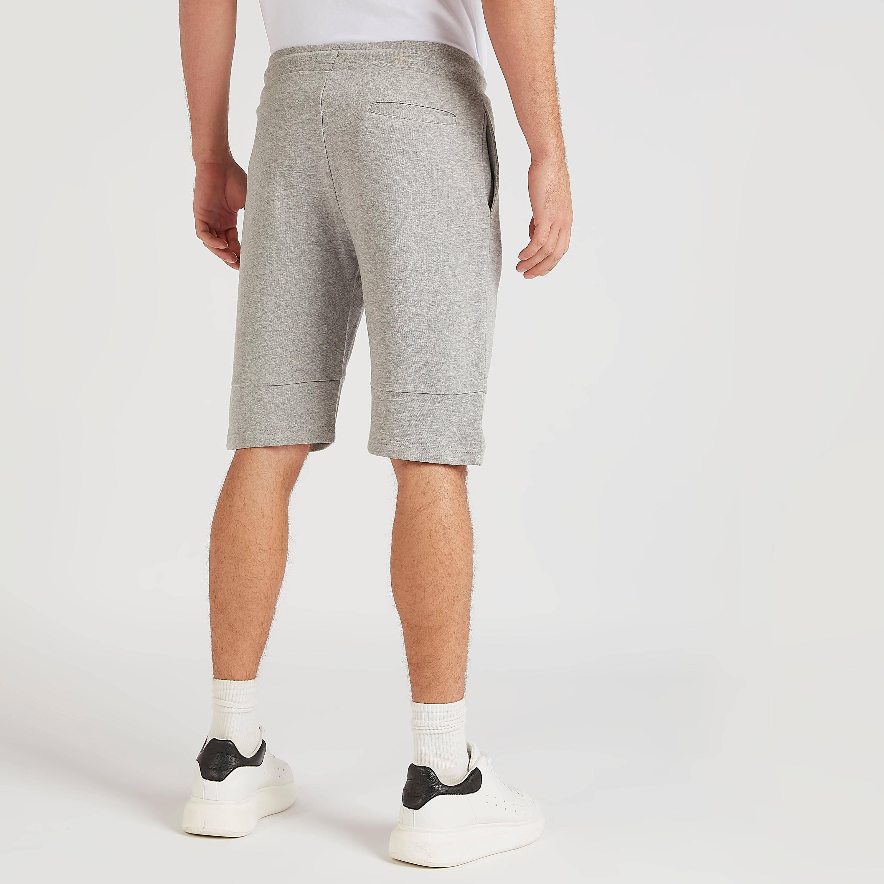 Kappa Solid Shorts with Elasticated Drawstring Waist-men-clothing-sportswearandactivewear-bottoms-image-4