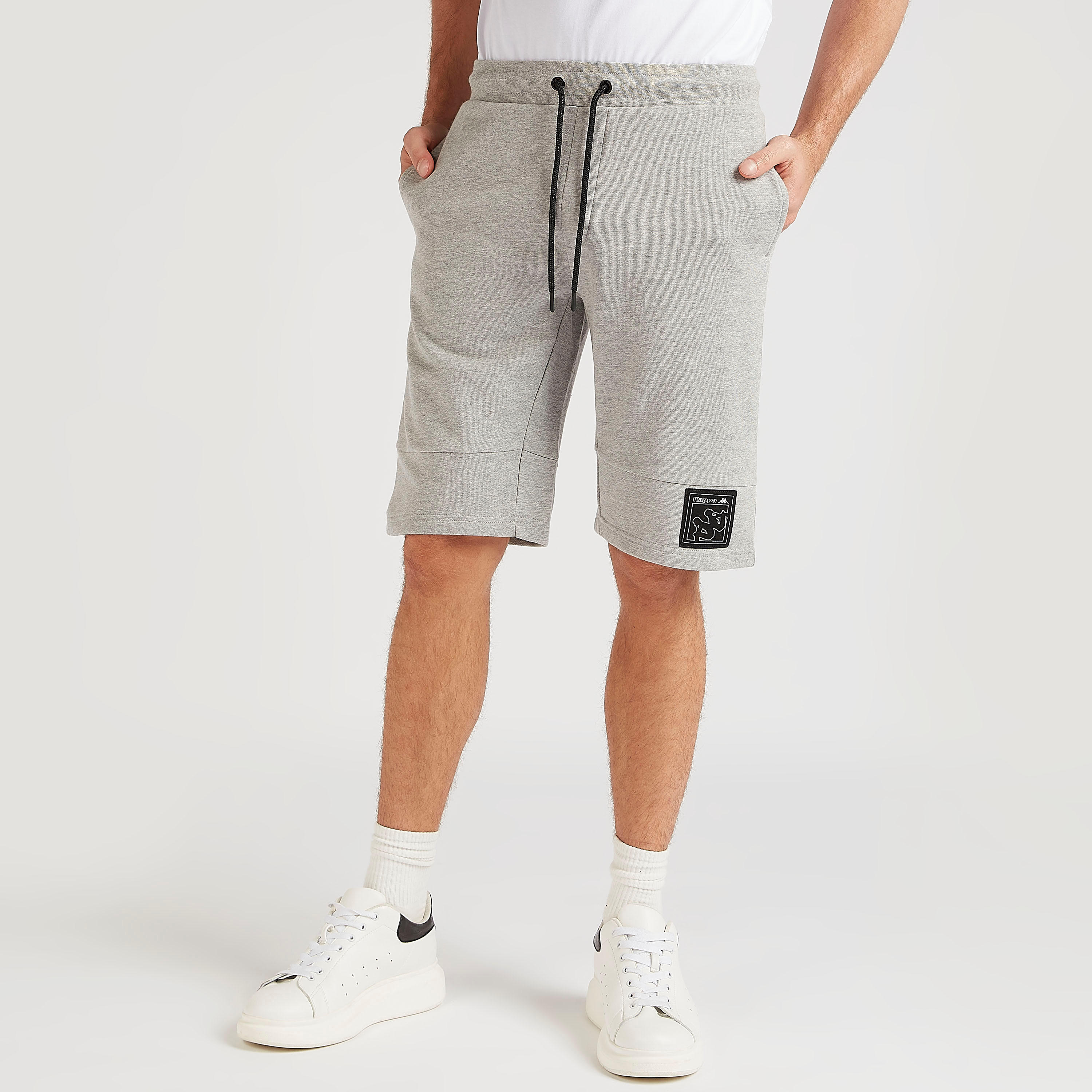 Kappa Solid Shorts with Elasticated Drawstring Waist-men-clothing-sportswearandactivewear-bottoms-image-5