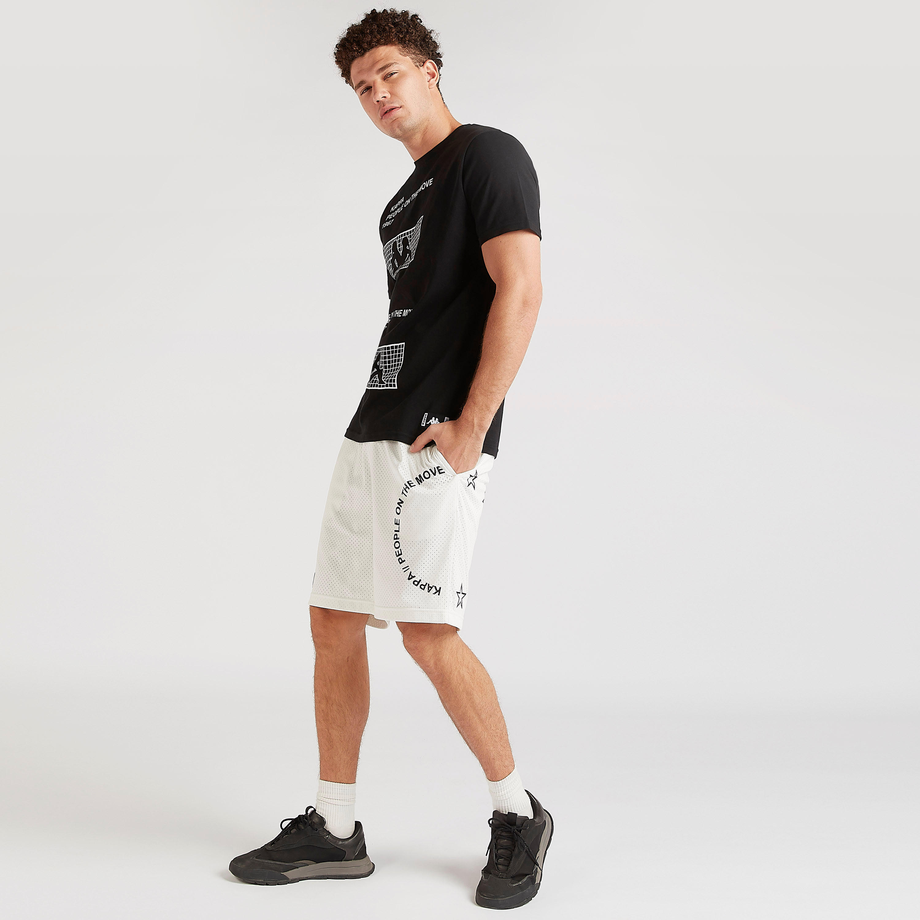 Kappa Printed Shorts with Drawstring Closure-men-clothing-sportswearandactivewear-bottoms-image-2