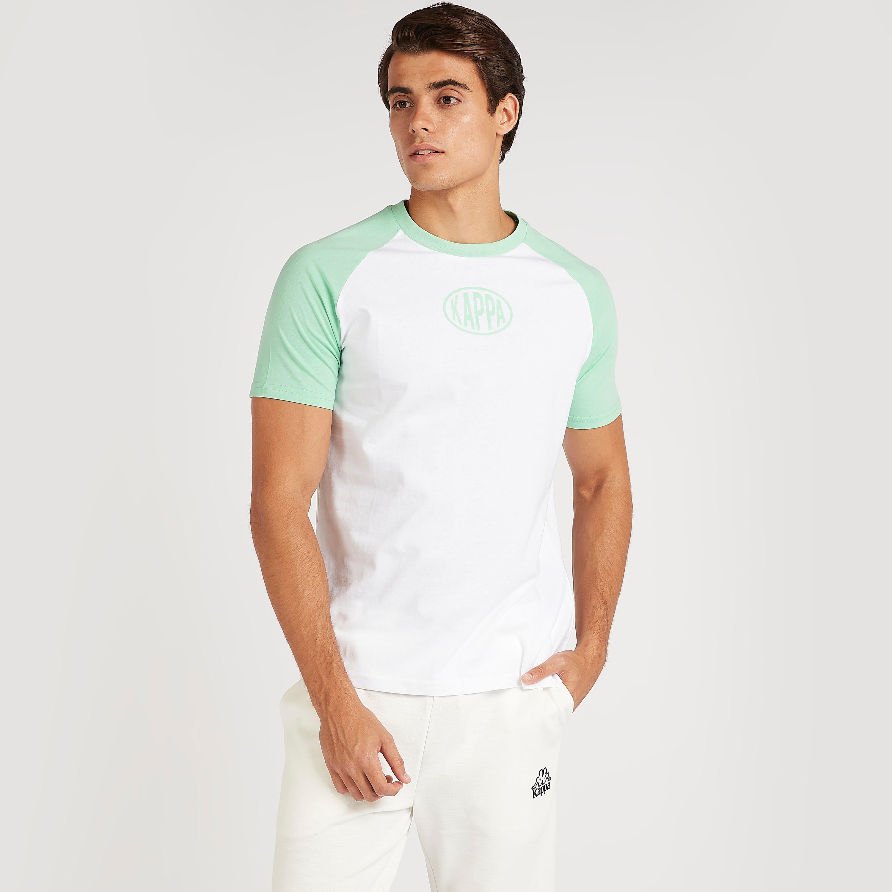 Kappa Printed Crew Neck T-shirt with Short Sleeves-men-clothing-sportswearandactivewear-tshirtsandpolos-image-1