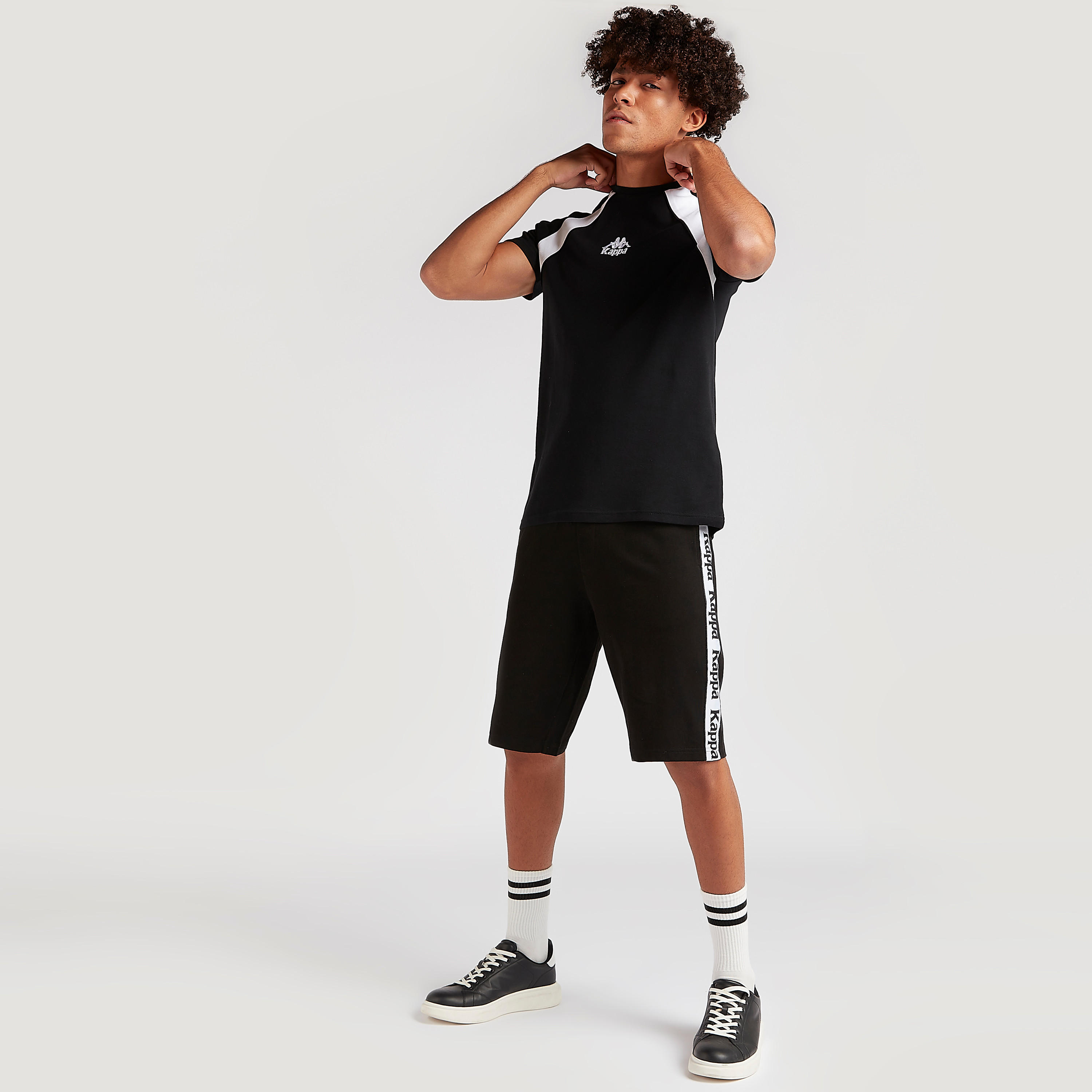 Kappa Solid Shorts with Drawstring Closure-men-clothing-sportswearandactivewear-bottoms-image-3