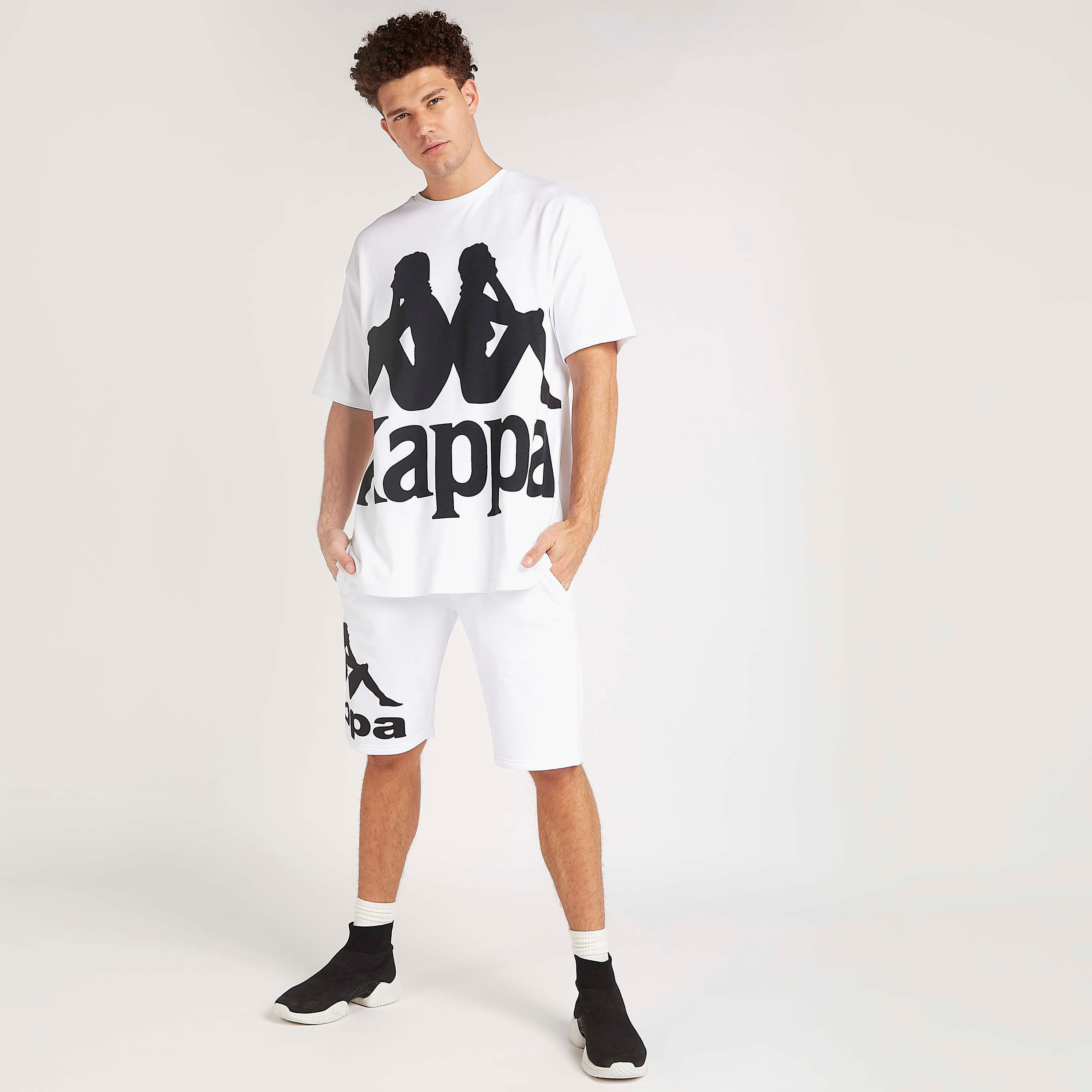 Kappa Printed T-shirt with Short Sleeves and Crew Neck-men-clothing-sportswearandactivewear-tshirtsandpolos-image-2