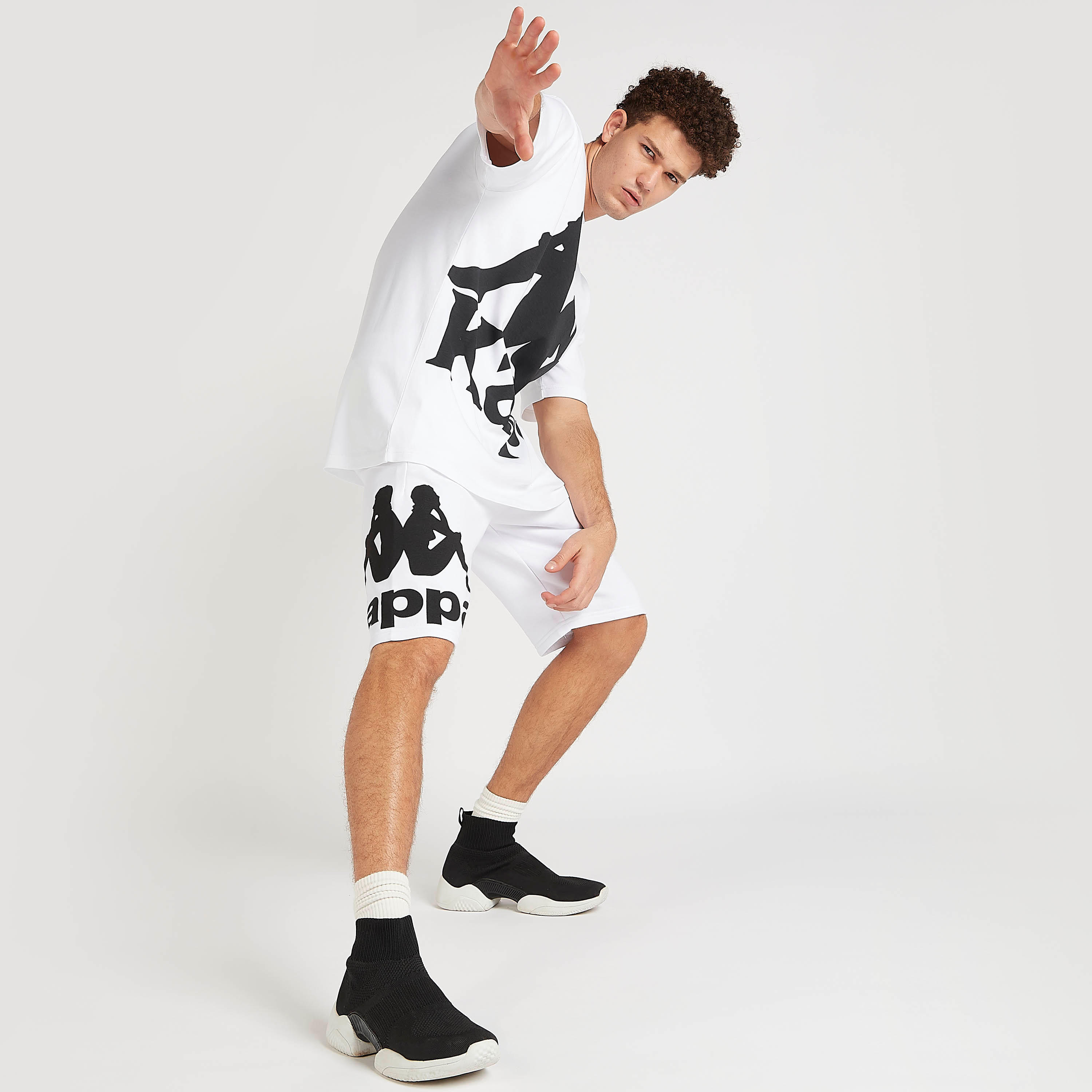 Kappa Printed Shorts with Drawstring Closure-men-clothing-sportswearandactivewear-bottoms-image-2