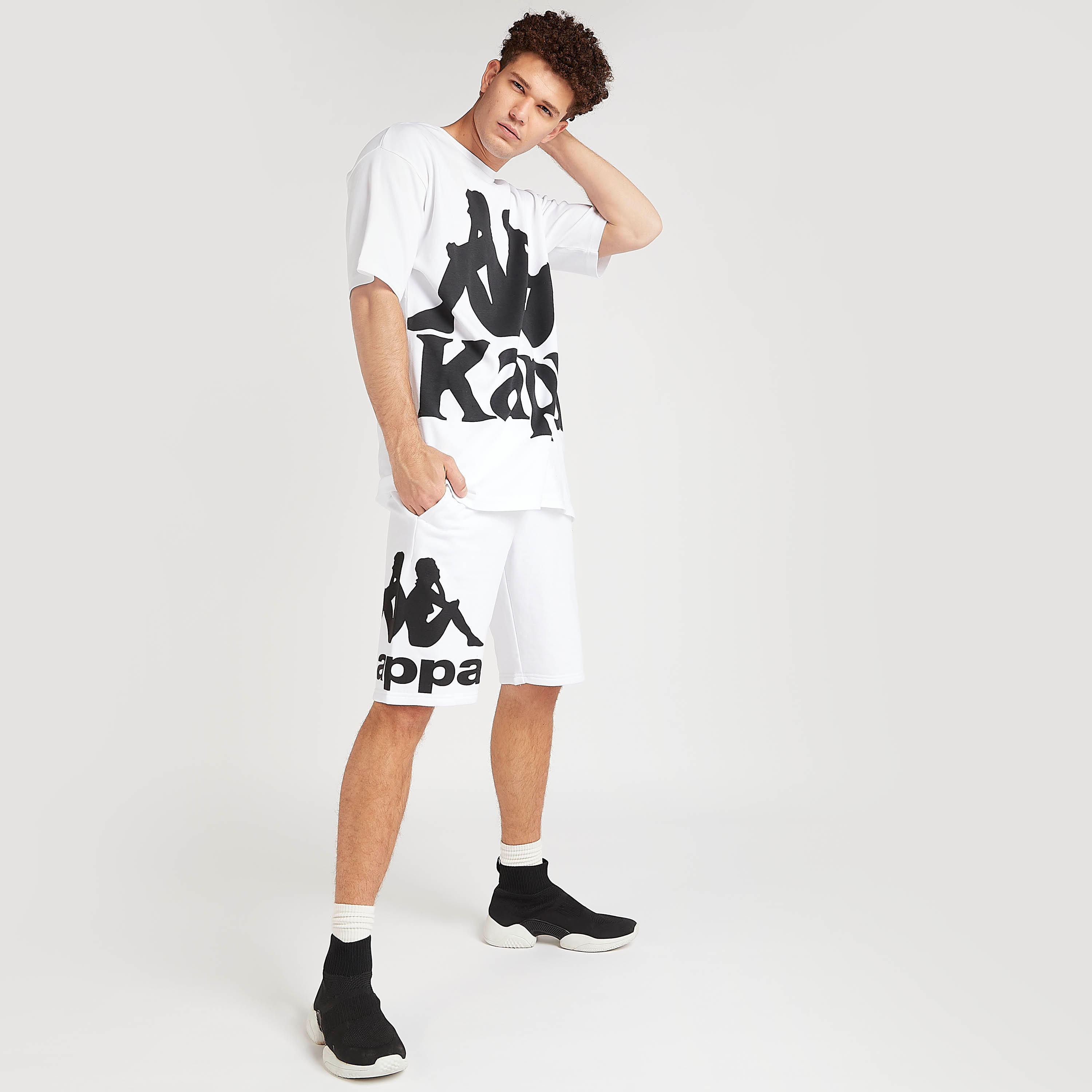 Kappa Printed Shorts with Drawstring Closure-men-clothing-sportswearandactivewear-bottoms-image-5