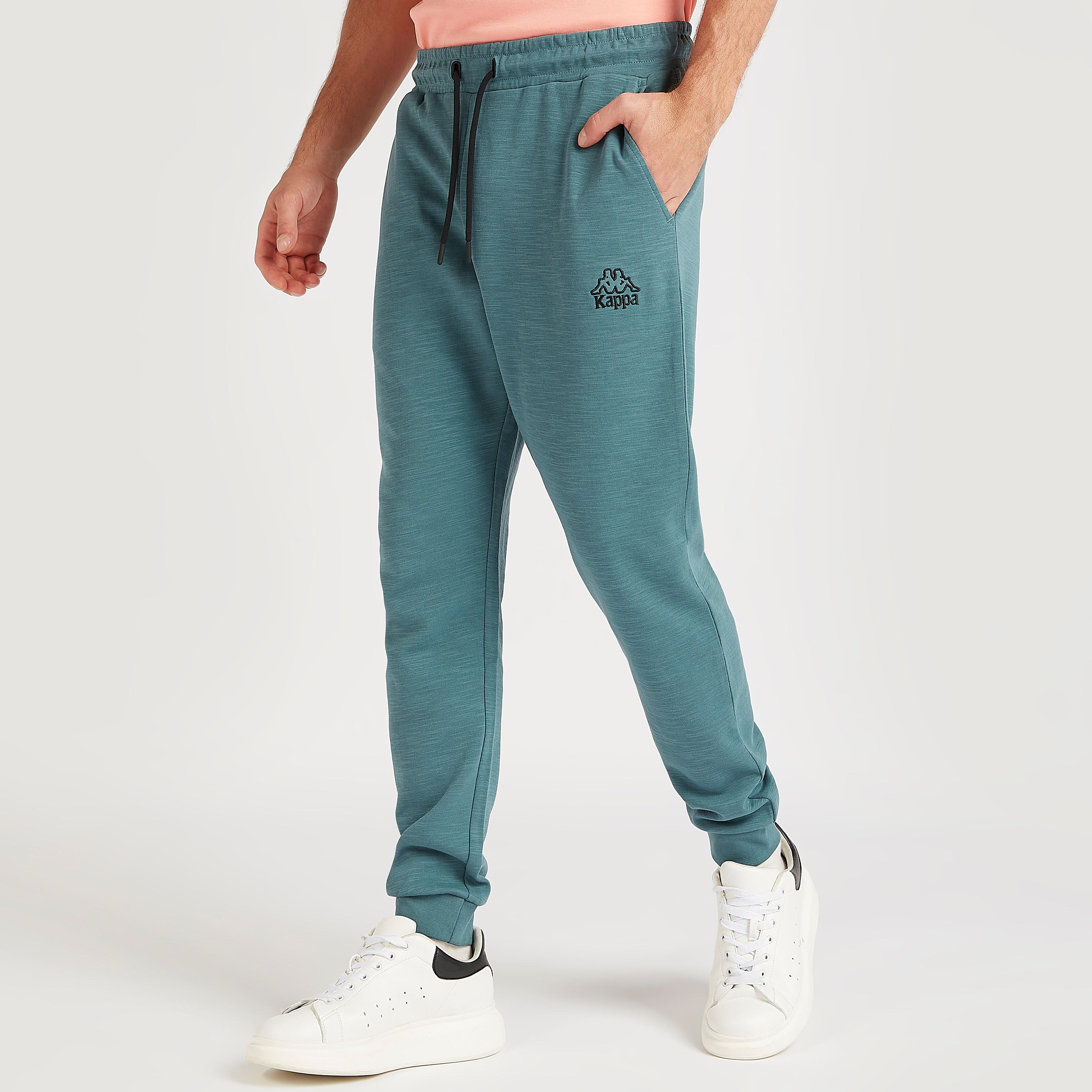 بنطلون رياضي سادة برباط إغلاق من كابا-men-clothing-sportswearandactivewear-tracksuits-image-5