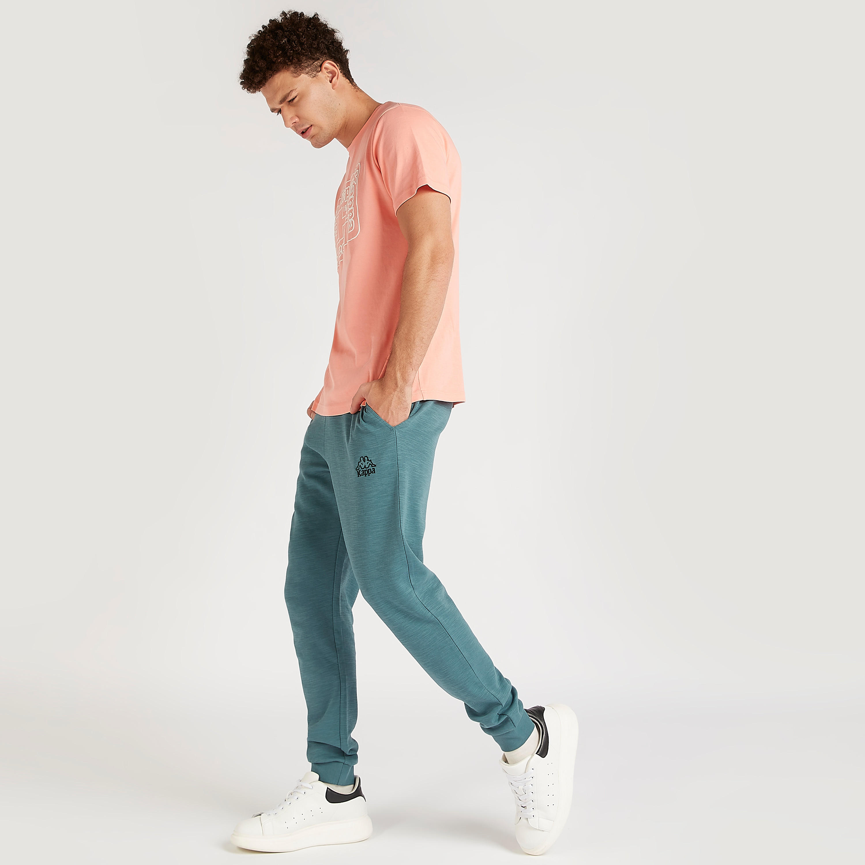 بنطلون رياضي سادة برباط إغلاق من كابا-men-clothing-sportswearandactivewear-tracksuits-image-4