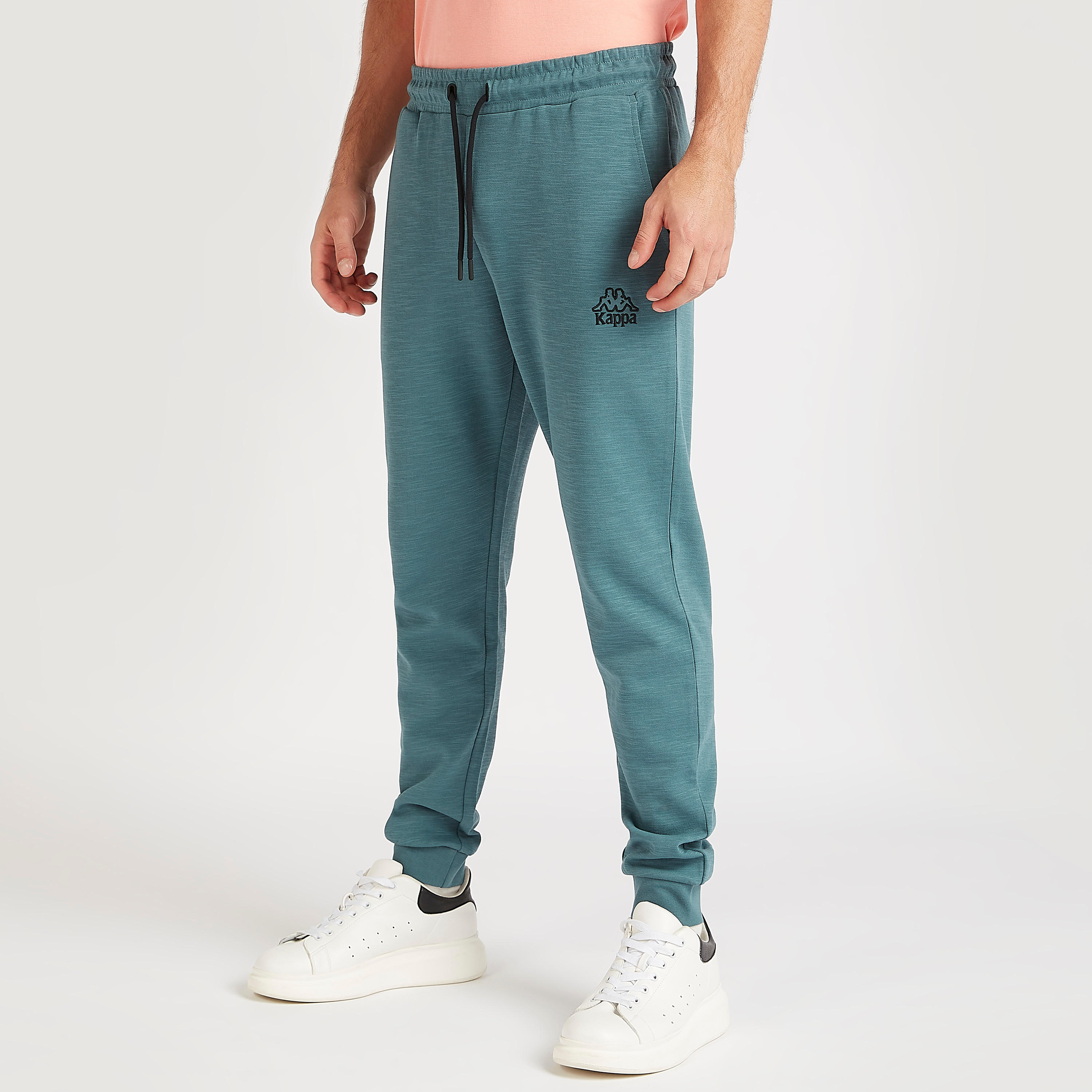 بنطلون رياضي سادة برباط إغلاق من كابا-men-clothing-sportswearandactivewear-tracksuits-image-1