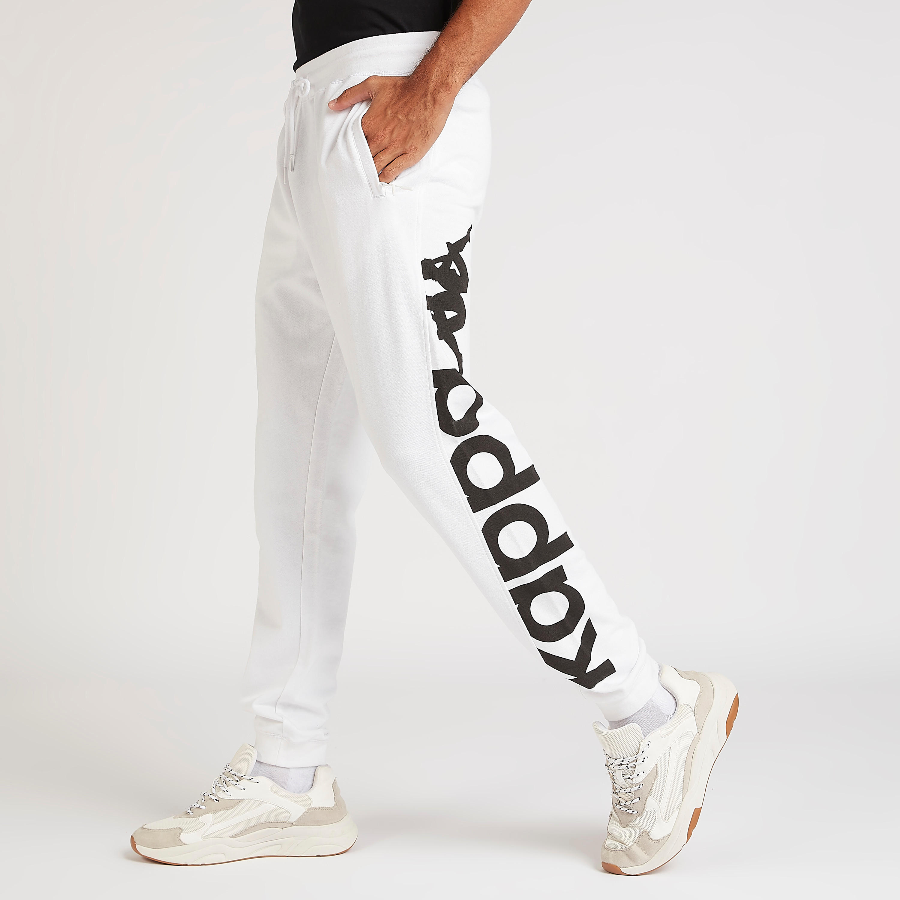 Kappa Printed Joggers with Drawstring Closure-men-clothing-sportswearandactivewear-tracksuits-image-1