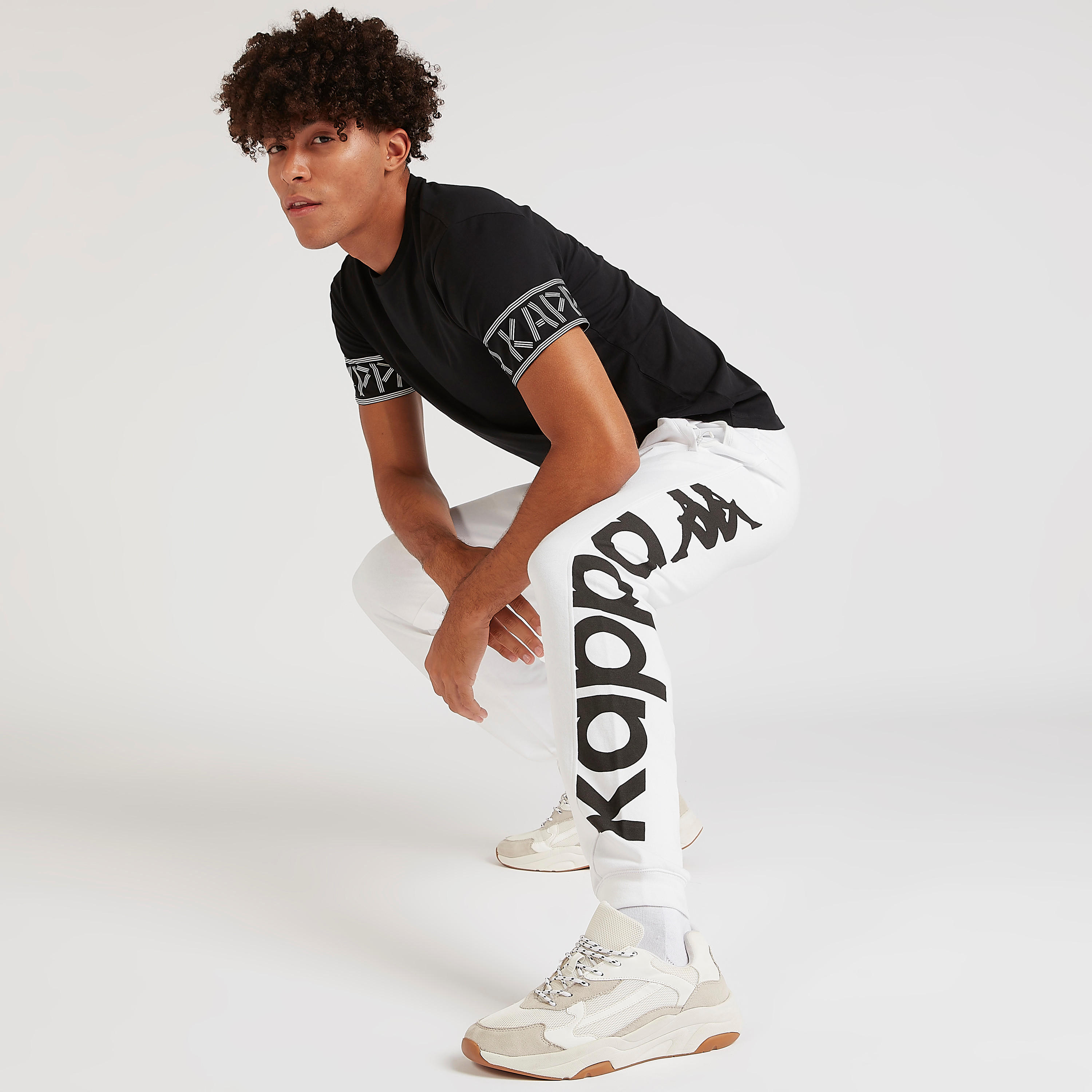 Kappa Printed Joggers with Drawstring Closure-men-clothing-sportswearandactivewear-tracksuits-image-2