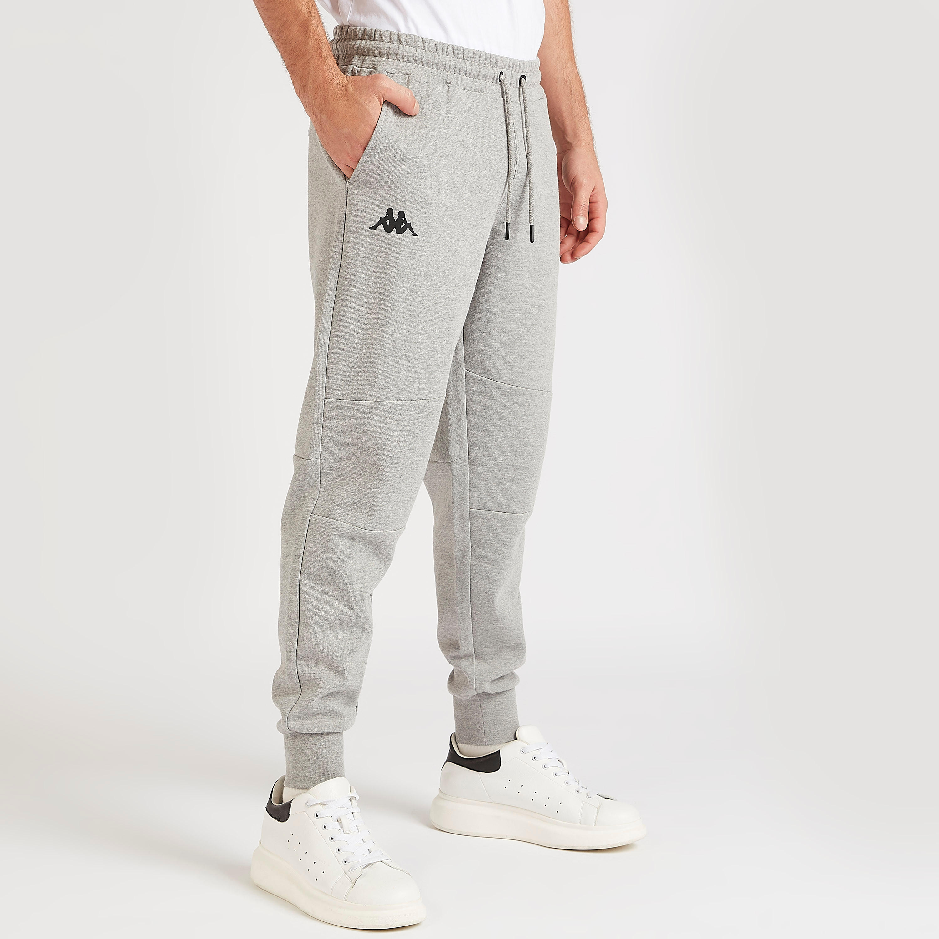 بنطلون رياضي سادة بجيوب بسحاب من كابا-men-clothing-sportswearandactivewear-tracksuits-image-1
