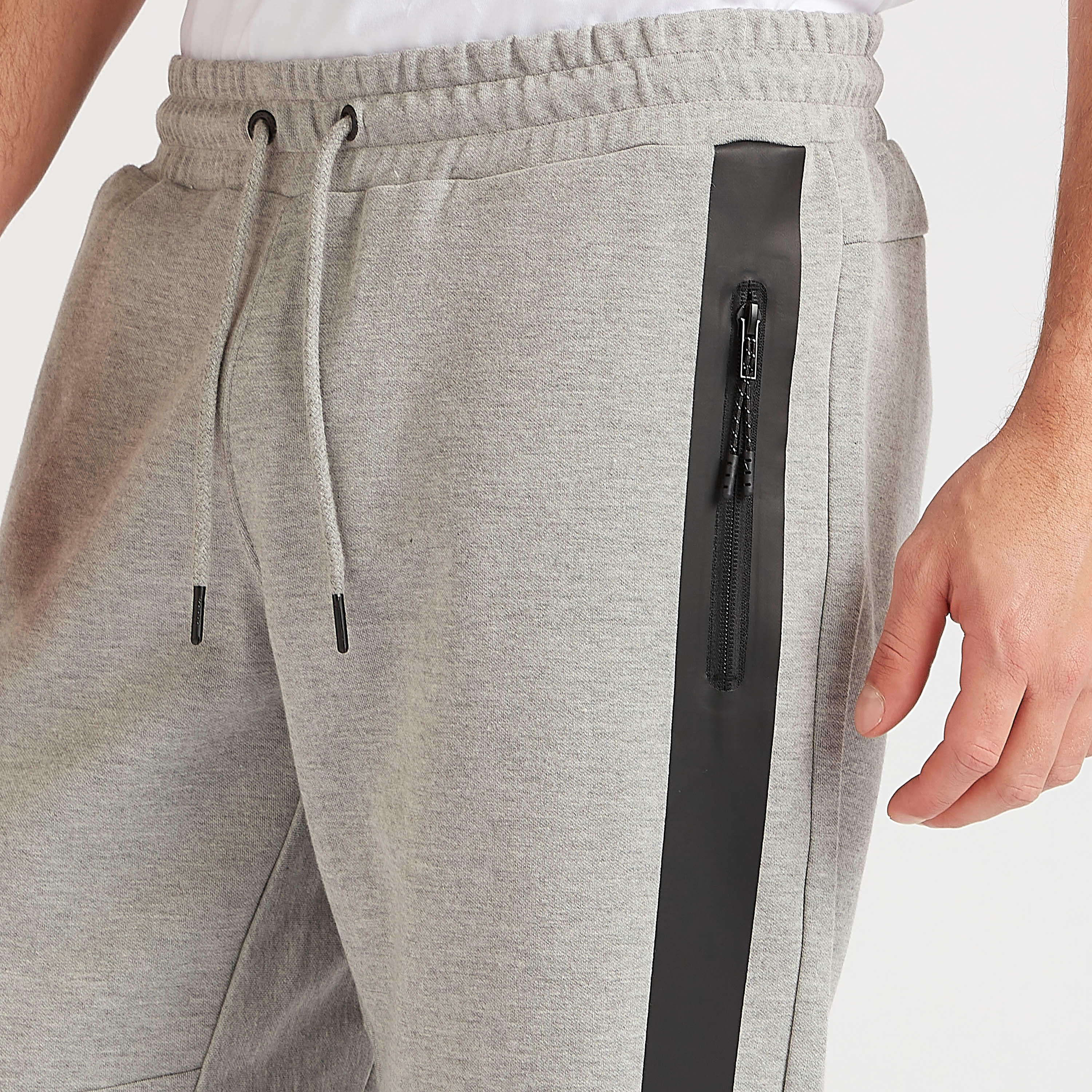 بنطلون رياضي سادة بجيوب بسحاب من كابا-men-clothing-sportswearandactivewear-tracksuits-image-3