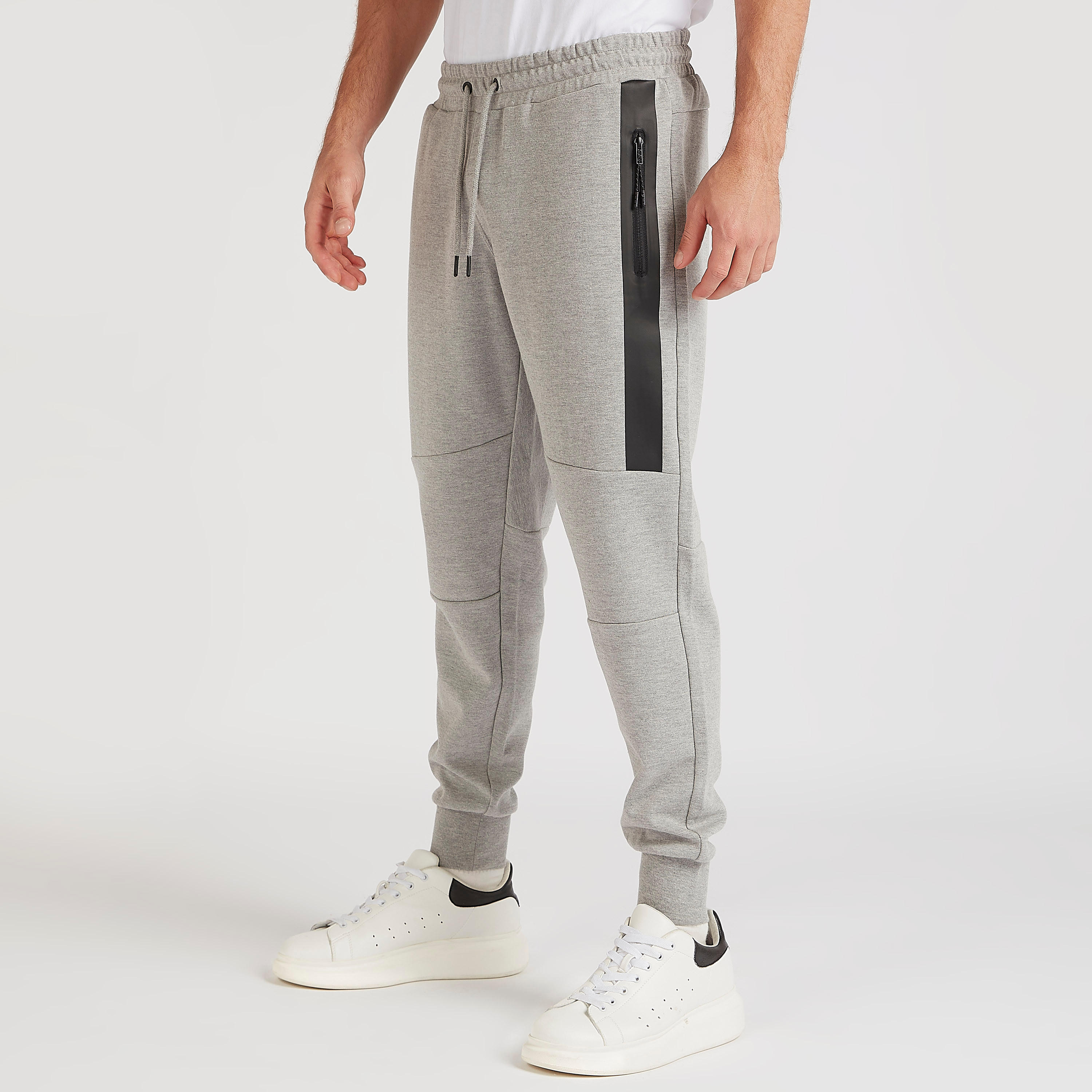 بنطلون رياضي سادة بجيوب بسحاب من كابا-men-clothing-sportswearandactivewear-tracksuits-image-5