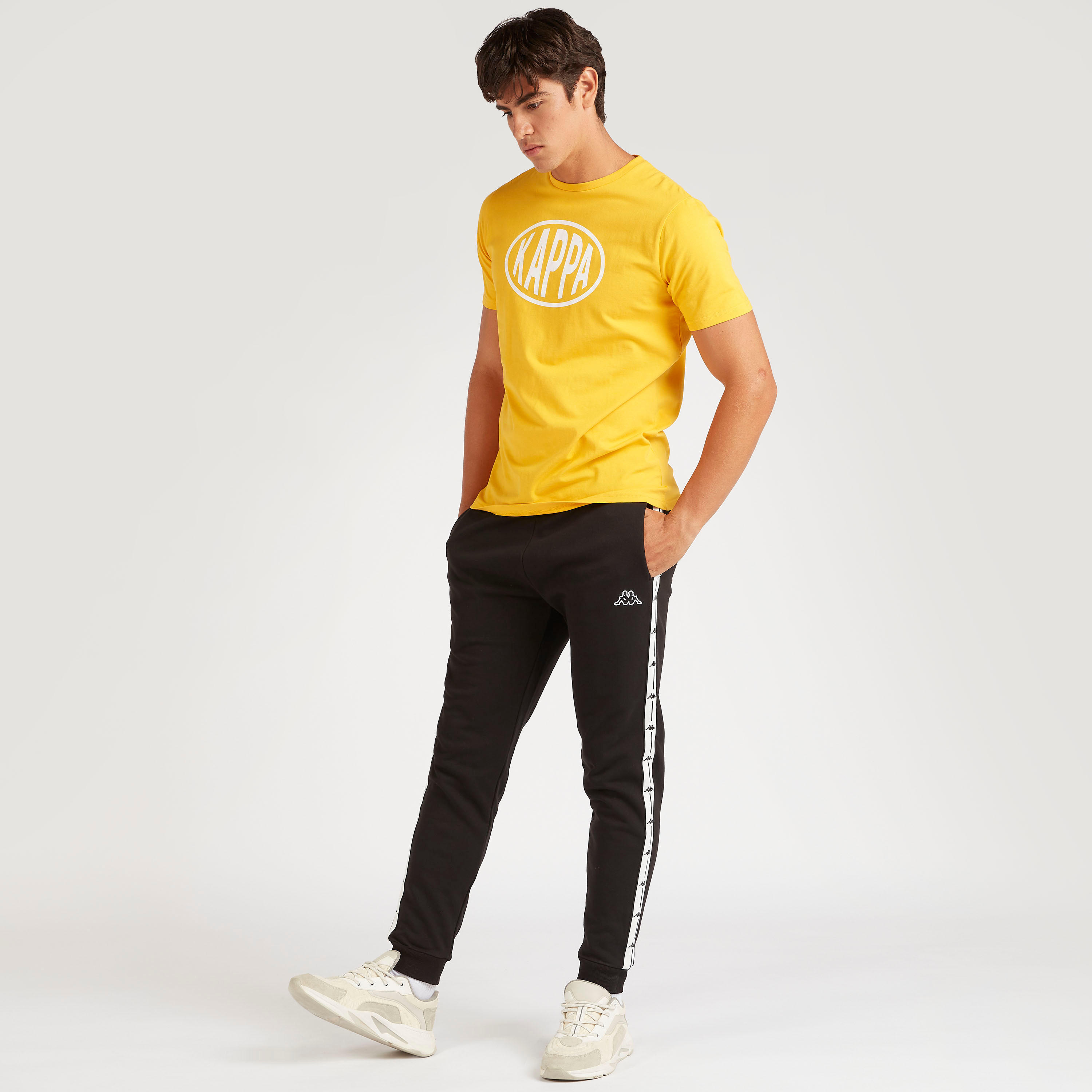 Kappa Solid Tape Detail Joggers with Drawstring Closure-men-clothing-sportswearandactivewear-bottoms-image-8