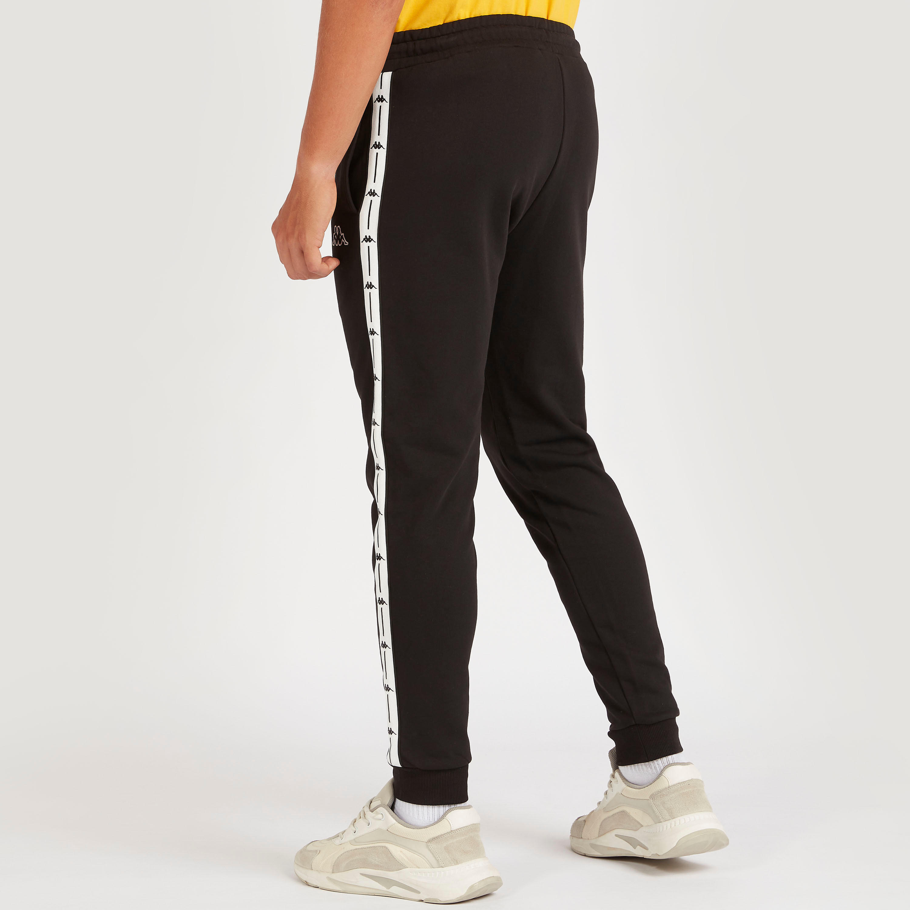 Kappa Solid Tape Detail Joggers with Drawstring Closure-men-clothing-sportswearandactivewear-bottoms-image-10