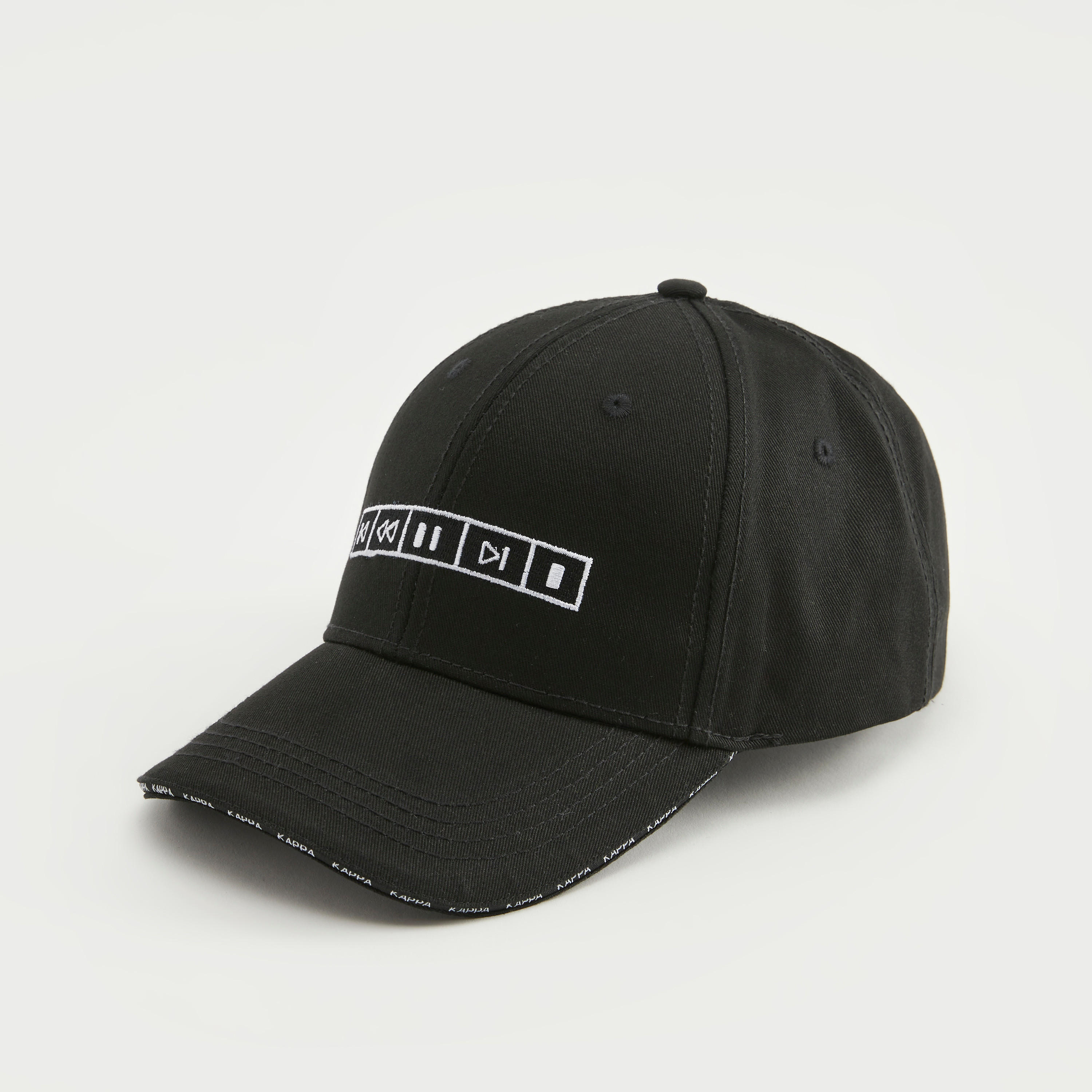 Kappa Embroidered Textured Cotton Cap-men-caps-image-1