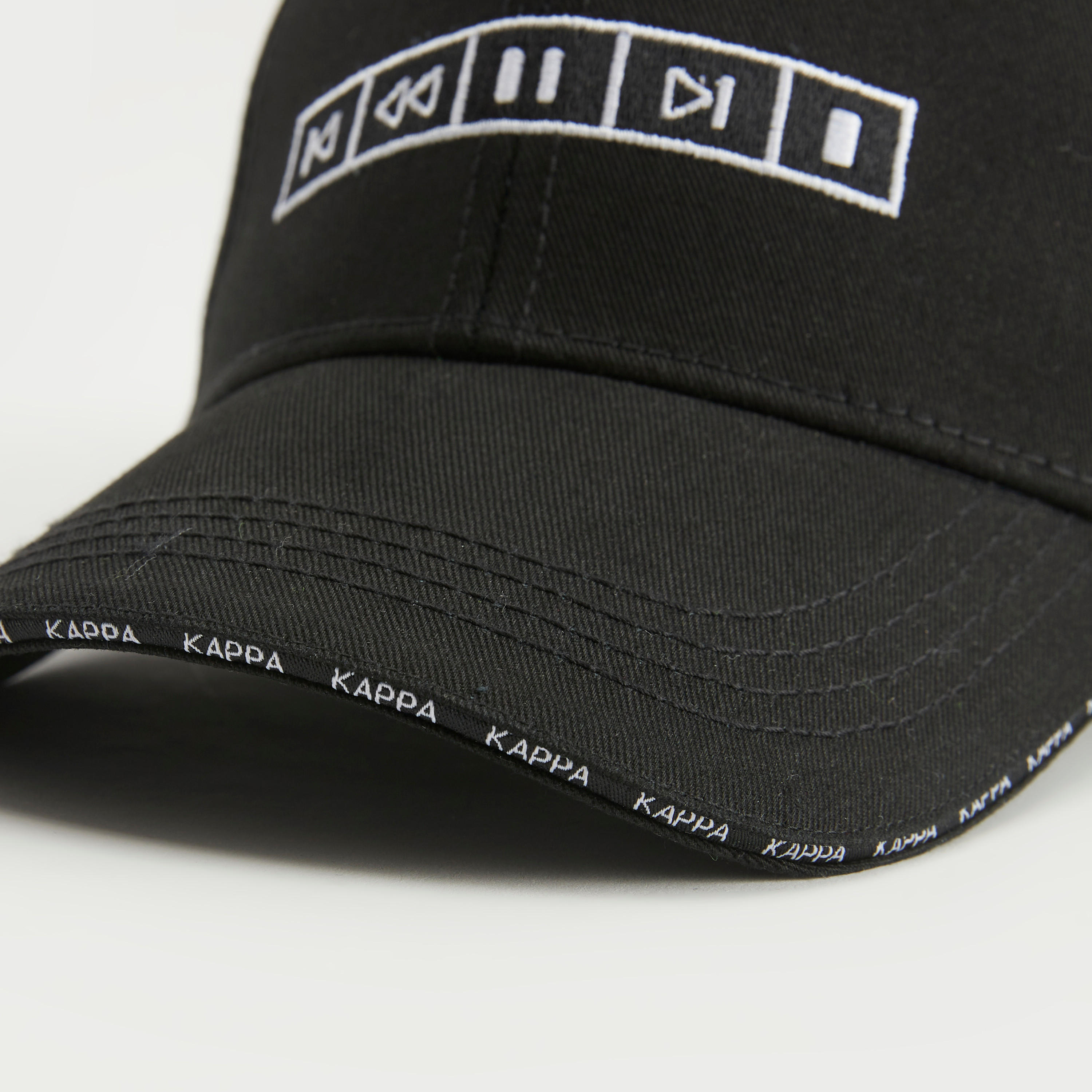 Kappa Embroidered Textured Cotton Cap-men-caps-image-4