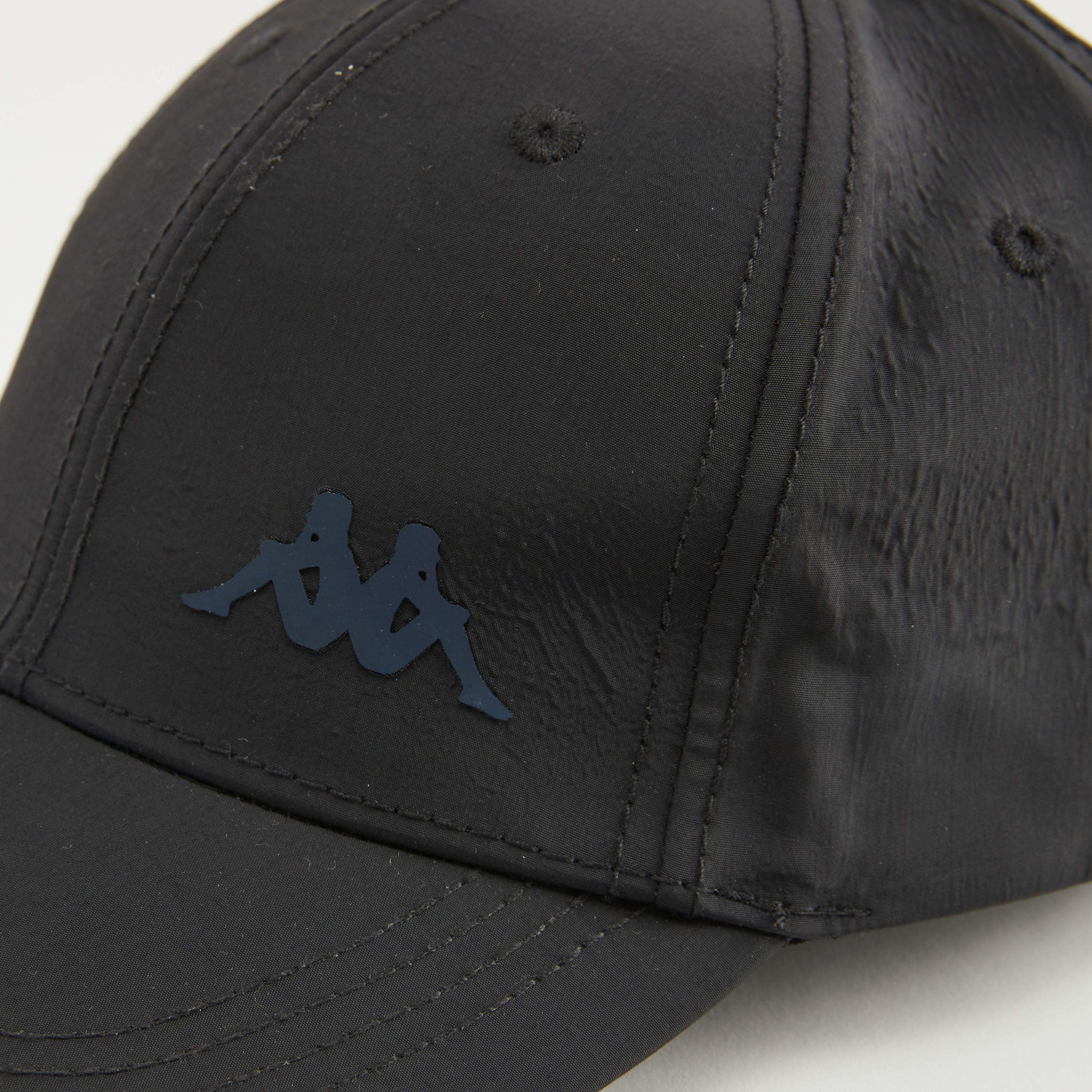 Kappa Logo Print Cap with Eyelets-men-caps-image-2