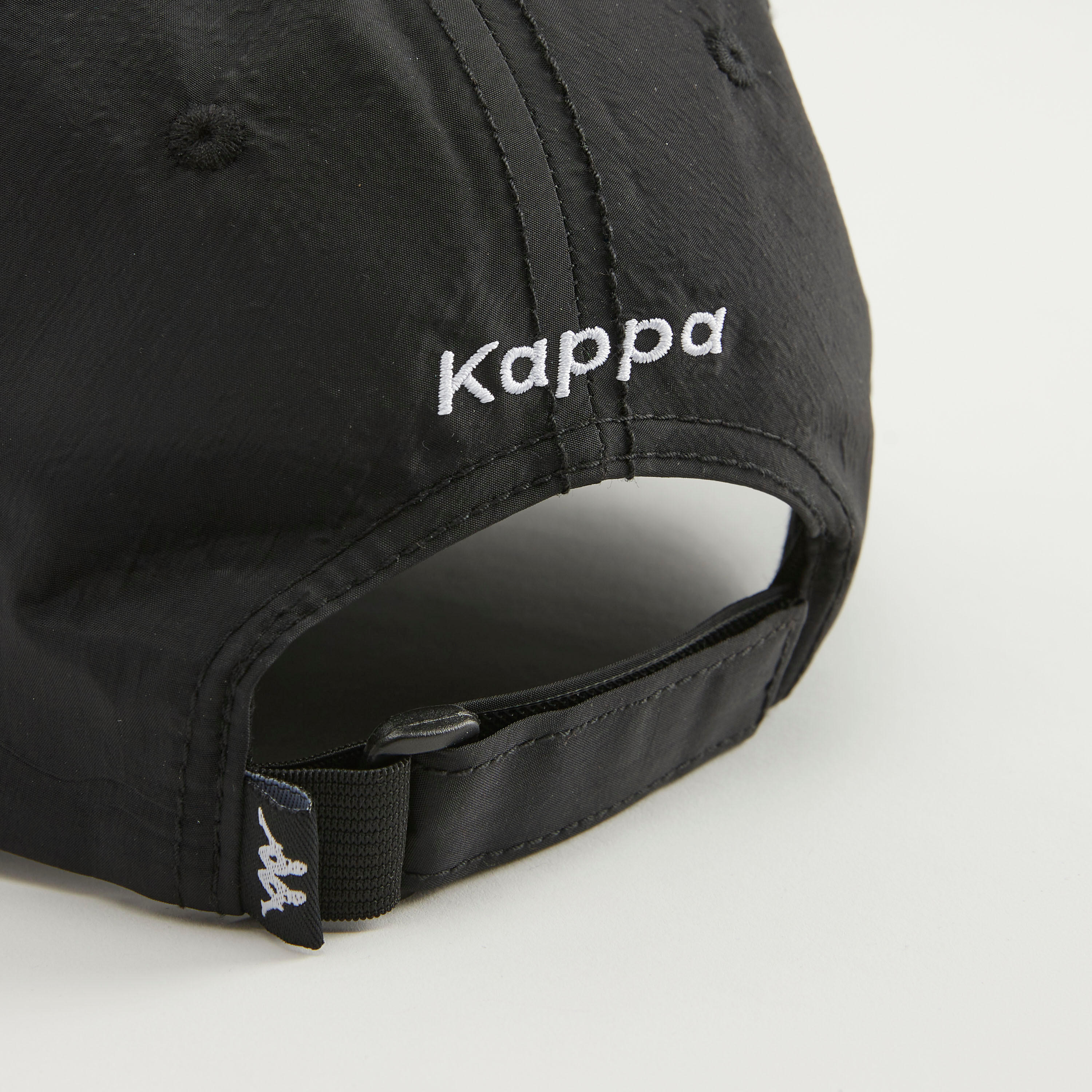 Kappa Logo Print Cap with Eyelets-men-caps-image-5