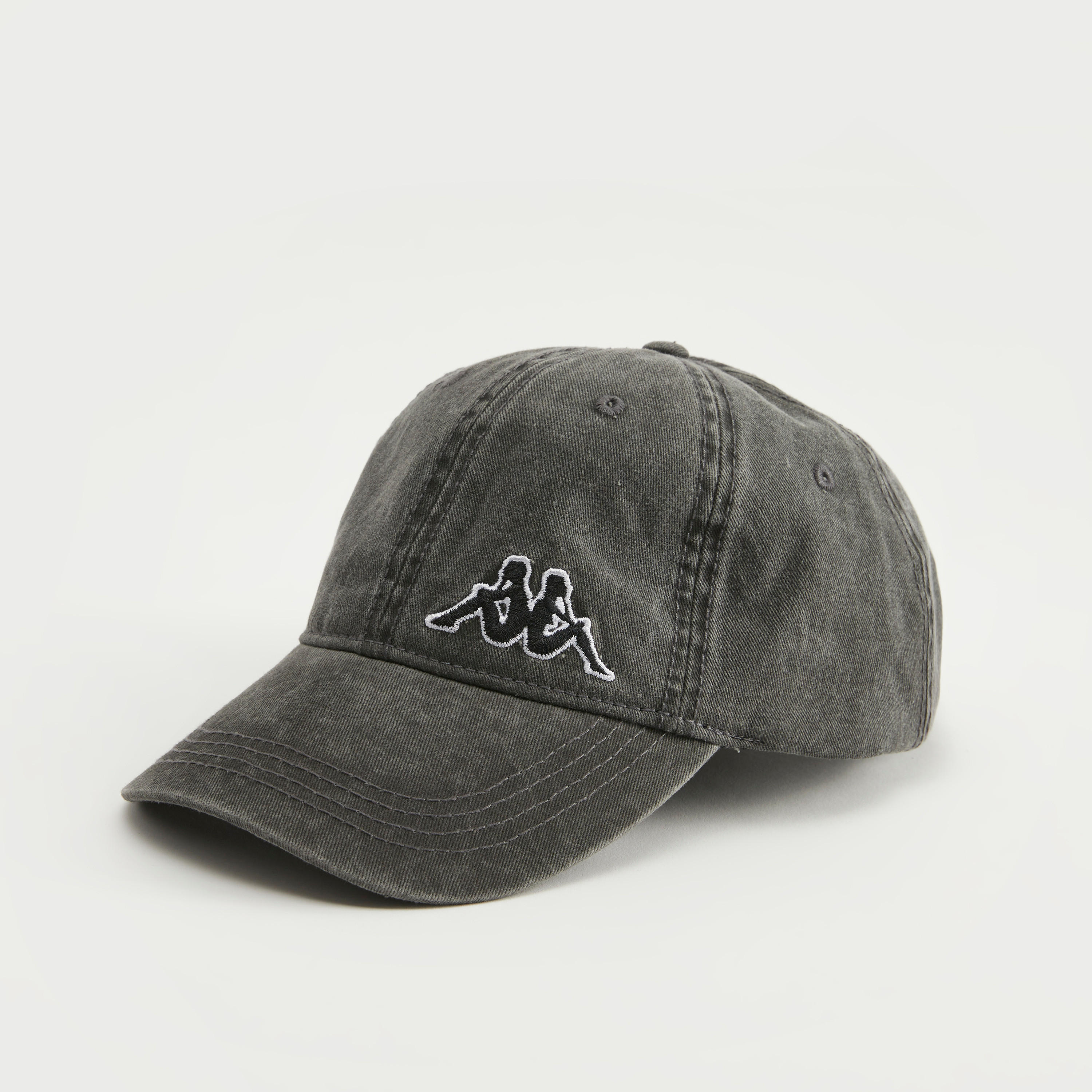 Kappa Embroidered Cap with Buckled Strap Closure-men-caps-image-1